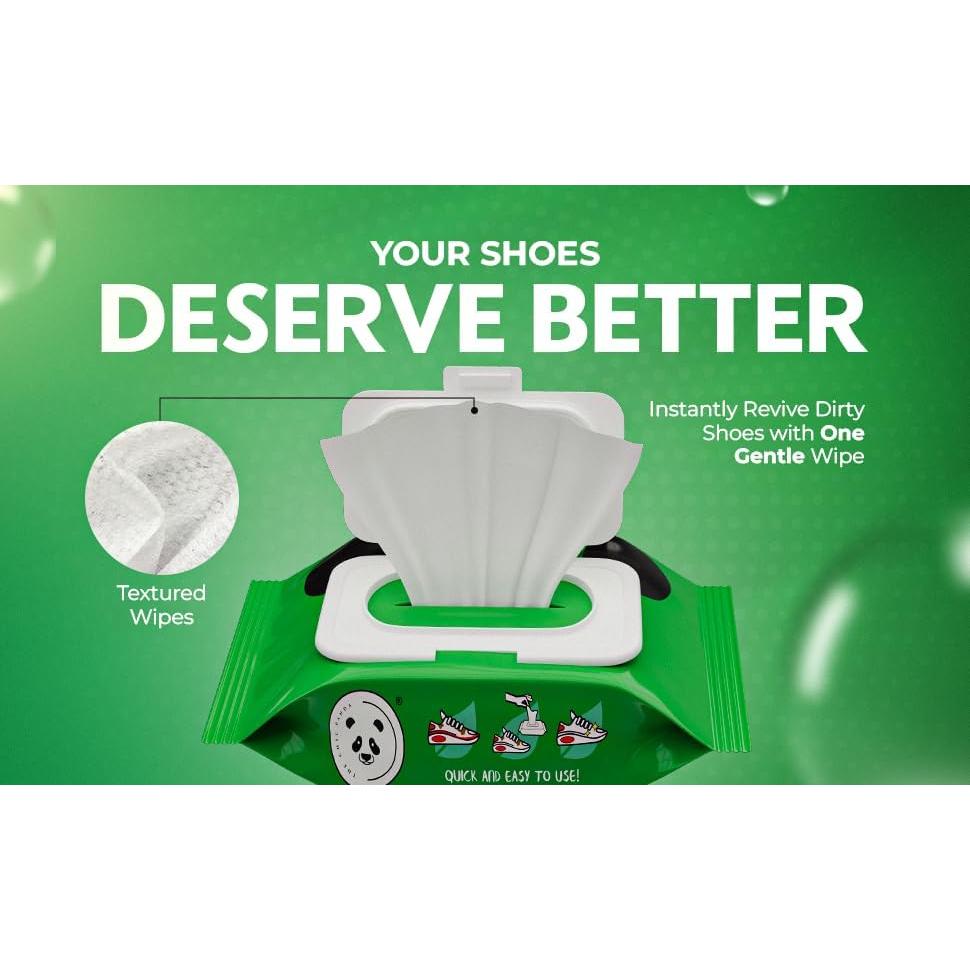 Toallitas de Limpieza para Zapatos Panda - 30 Unidades