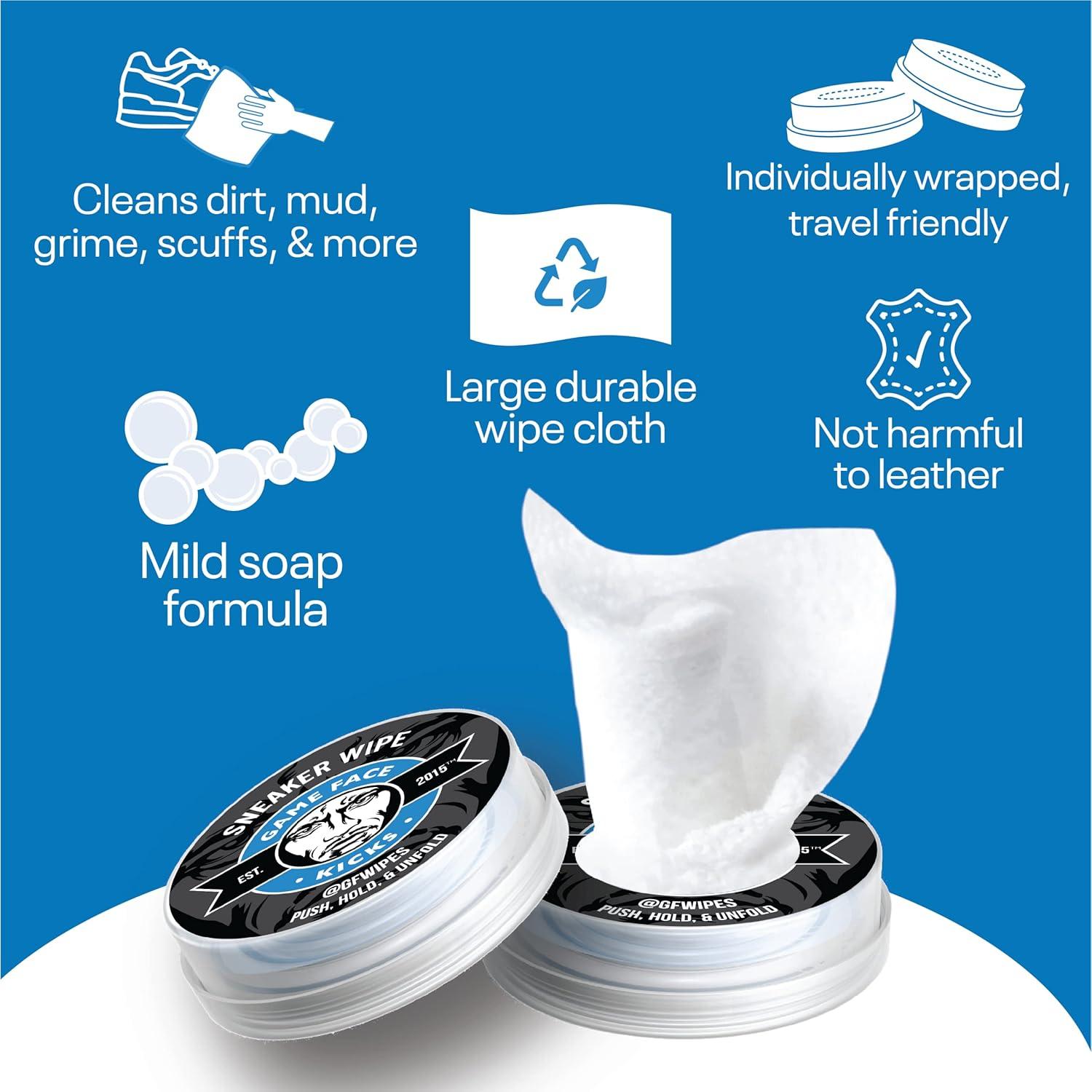 Toallitas de Limpieza Game Face para Zapatillas - 8 Pods