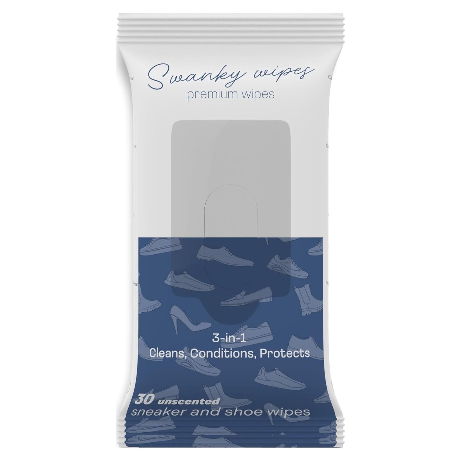 Toallitas Limpiadoras de Zapatos Swanky - 30 Unidades Suaves