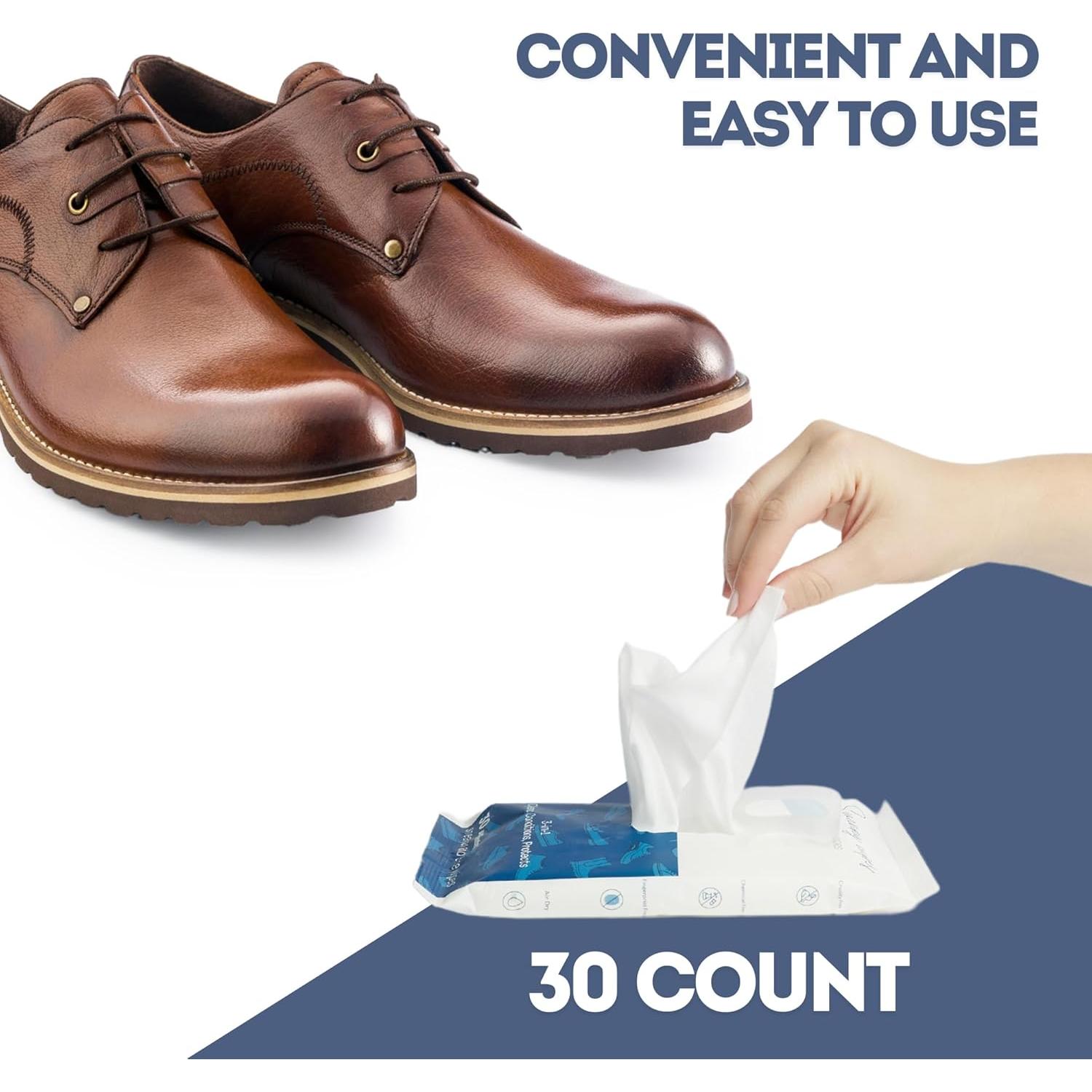 Toallitas Limpiadoras de Zapatos Swanky - 30 Unidades Suaves