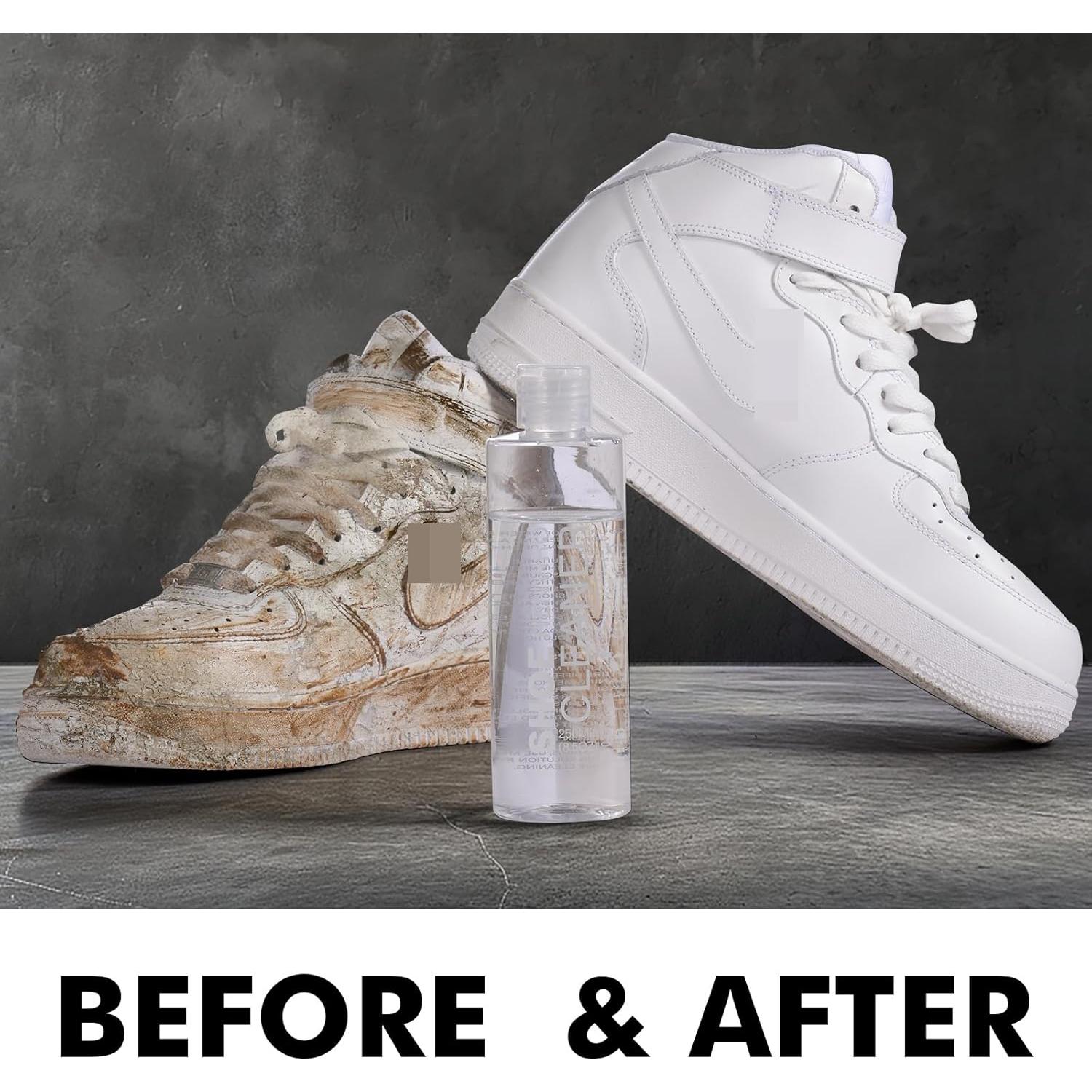 Kit de Limpieza de Zapatos Henviro 240ml con Cepillos y Toalla