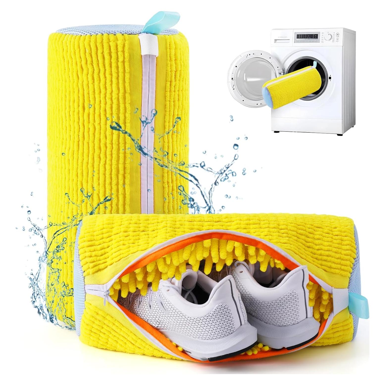 Bolsa de Lavadora de Zapatos Reutilizable Amarilla 2pc 38.1x18.03cm