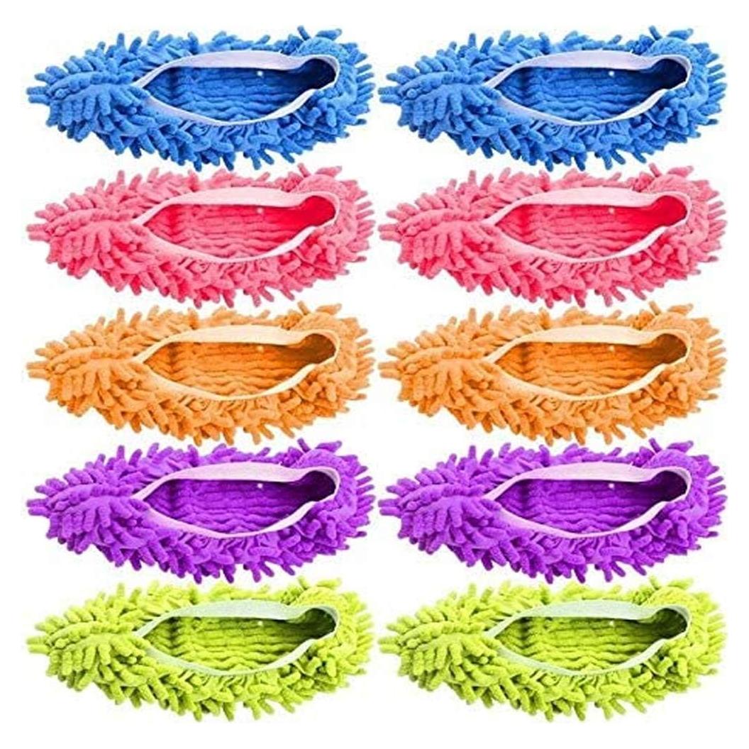 Zapatillas de Mopa de Microfibra 5 Pares Tamicy - Lavables y Reutilizables