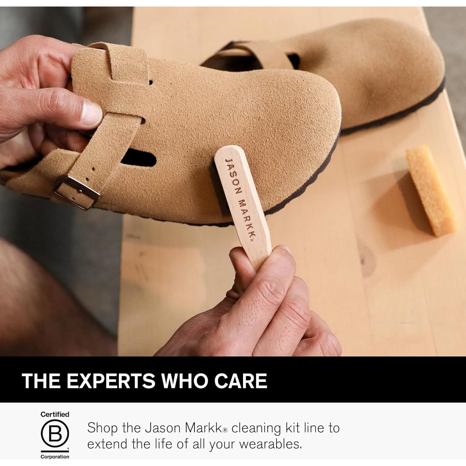 Kit de Limpieza de Ante Jason Markk - Cepillo y Borrador 2 Piezas