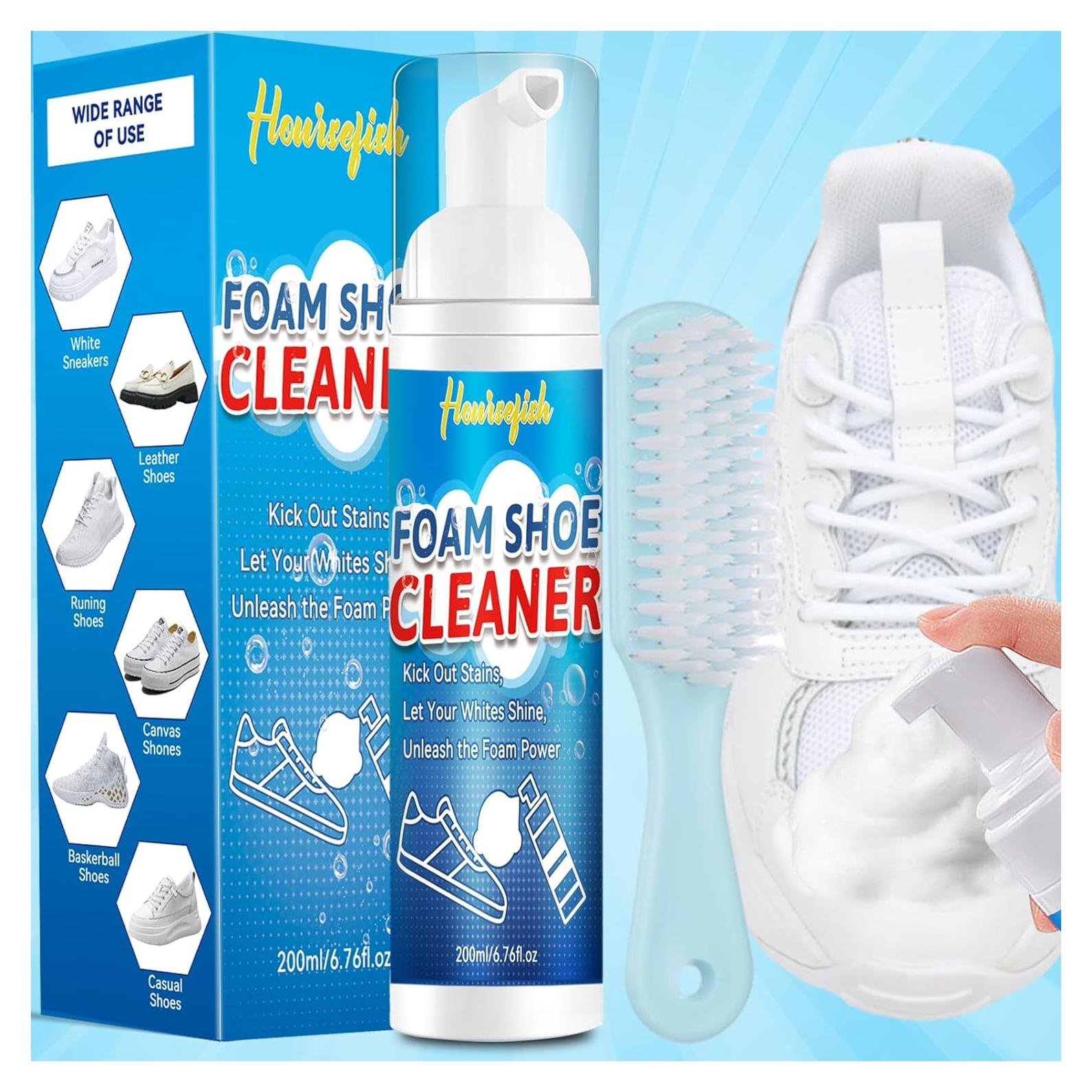 Kit de Limpieza de Zapatos HORSEFISH 191g con Cepillo y Toalla