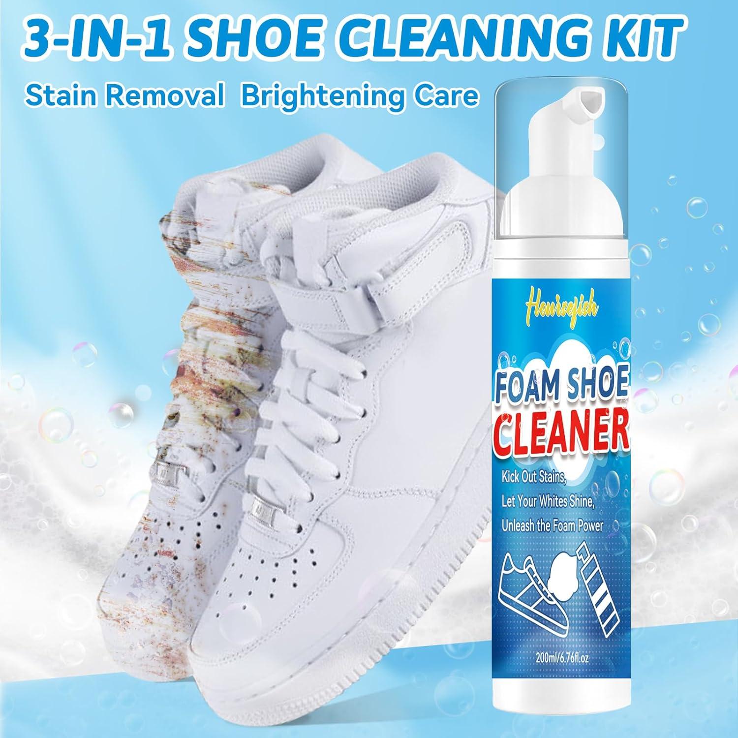 Kit de Limpieza de Zapatos HORSEFISH 191g con Cepillo y Toalla