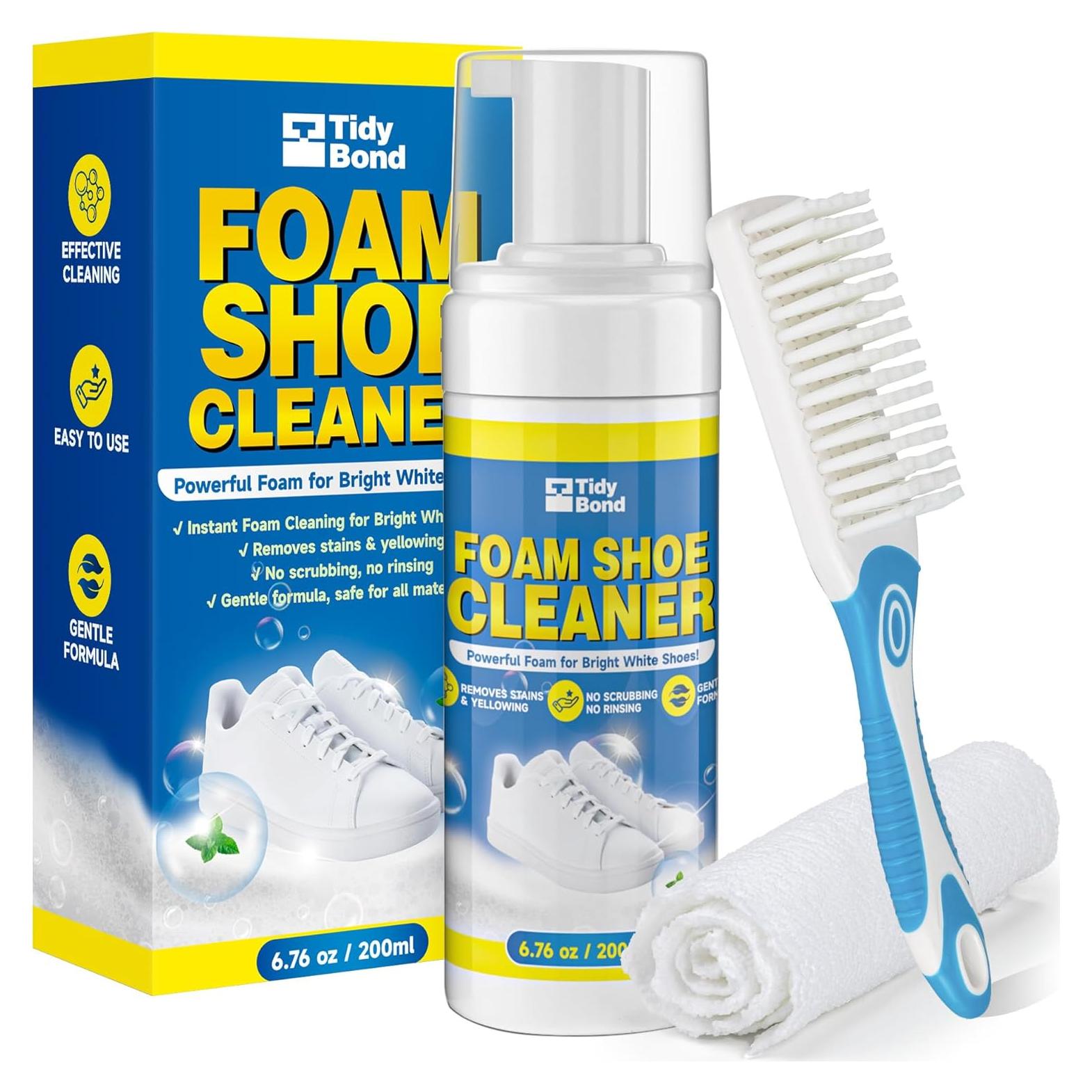 Kit Limpiador de Zapatos TidyBond 191.5 g - Espuma Sin Enjuague