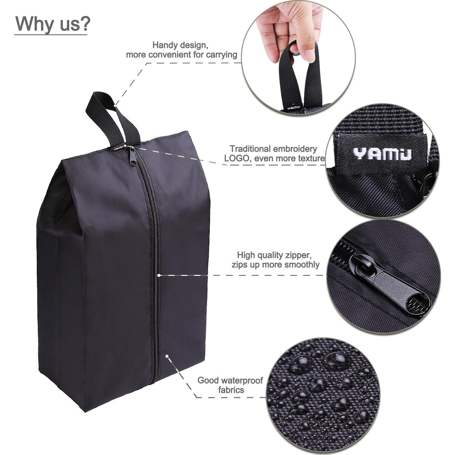 Conjunto de 4 bolsas de viaje YAMIU para zapatos impermeables