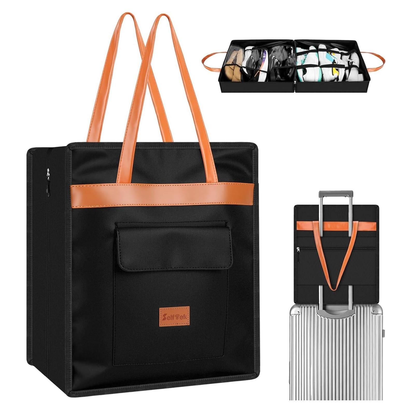 Bolsas de Viaje para Zapatos SelfTek, Organizador Impermeable 6 Pairs