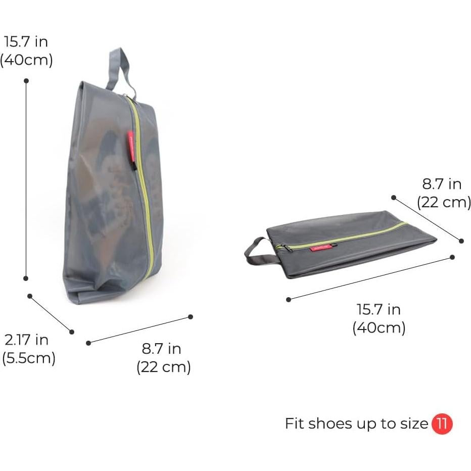 Bolsa de Zapatos Pack All Resistente al Agua 2-Pack Gris