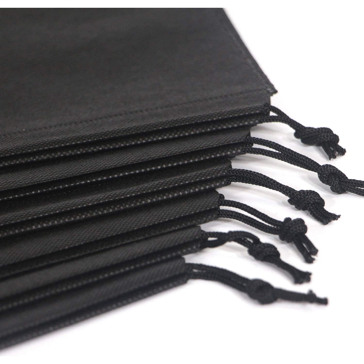 Set de 12 Bolsas de Viaje para Zapatos Negras - Organizador