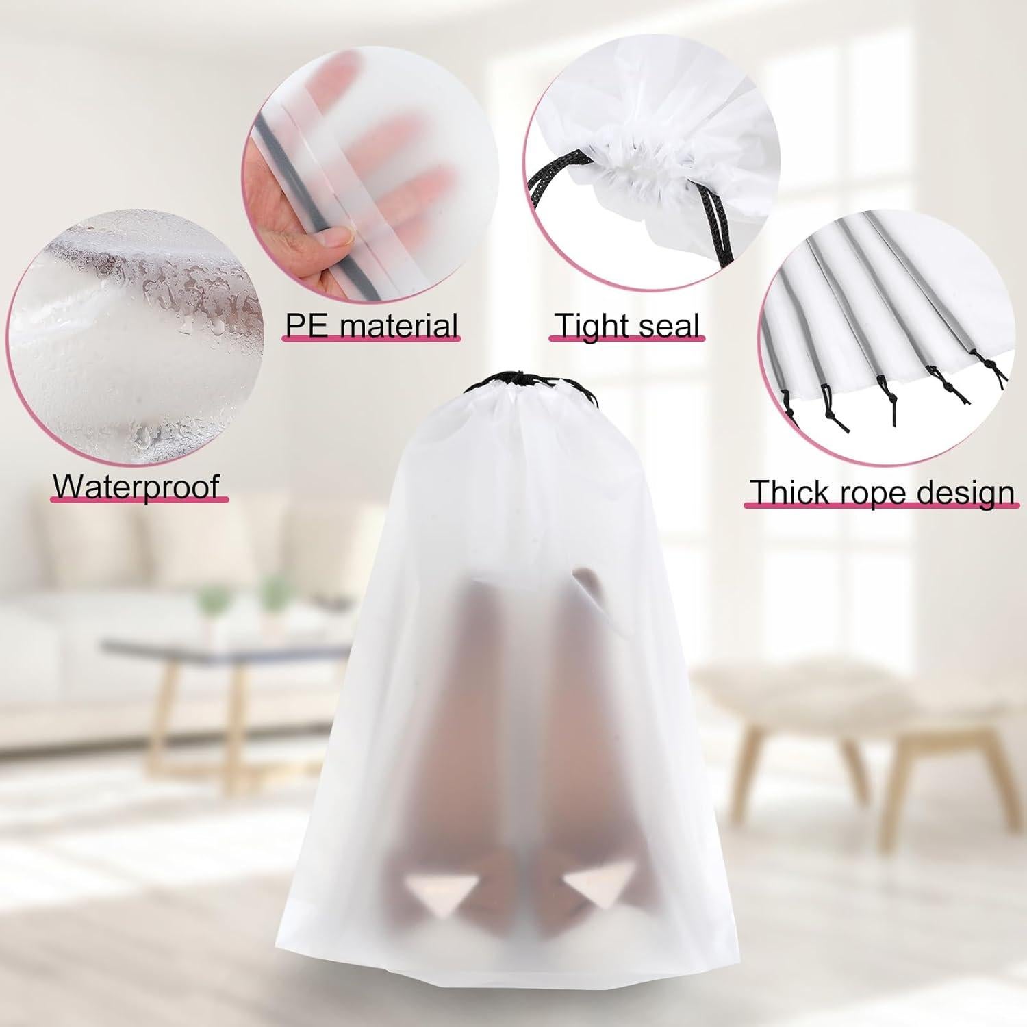 Vivinin 18 Bolsas para Zapatos 30cm x 40cm - Almacenamiento Viaje