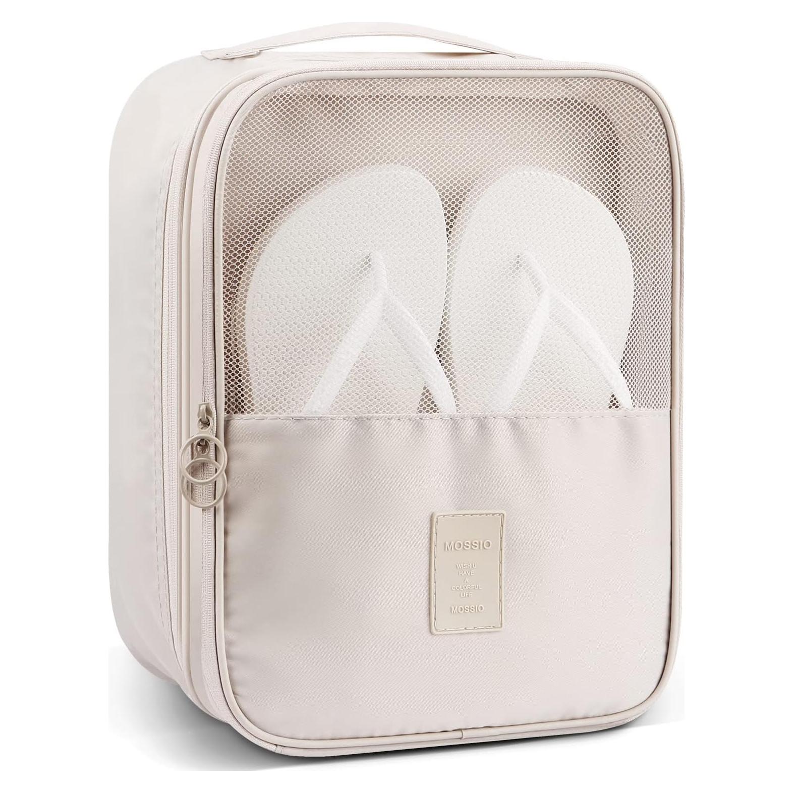 Bolsa para Zapatos Mossio Beige - Organizador de Viaje 3 Pares