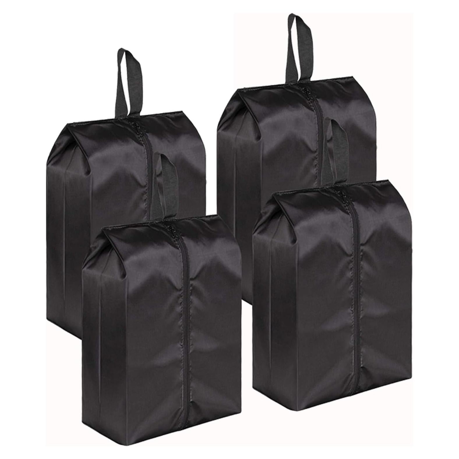 Bolsas de Zapatos de Viaje Misslo 4 Piezas Nylon Negro