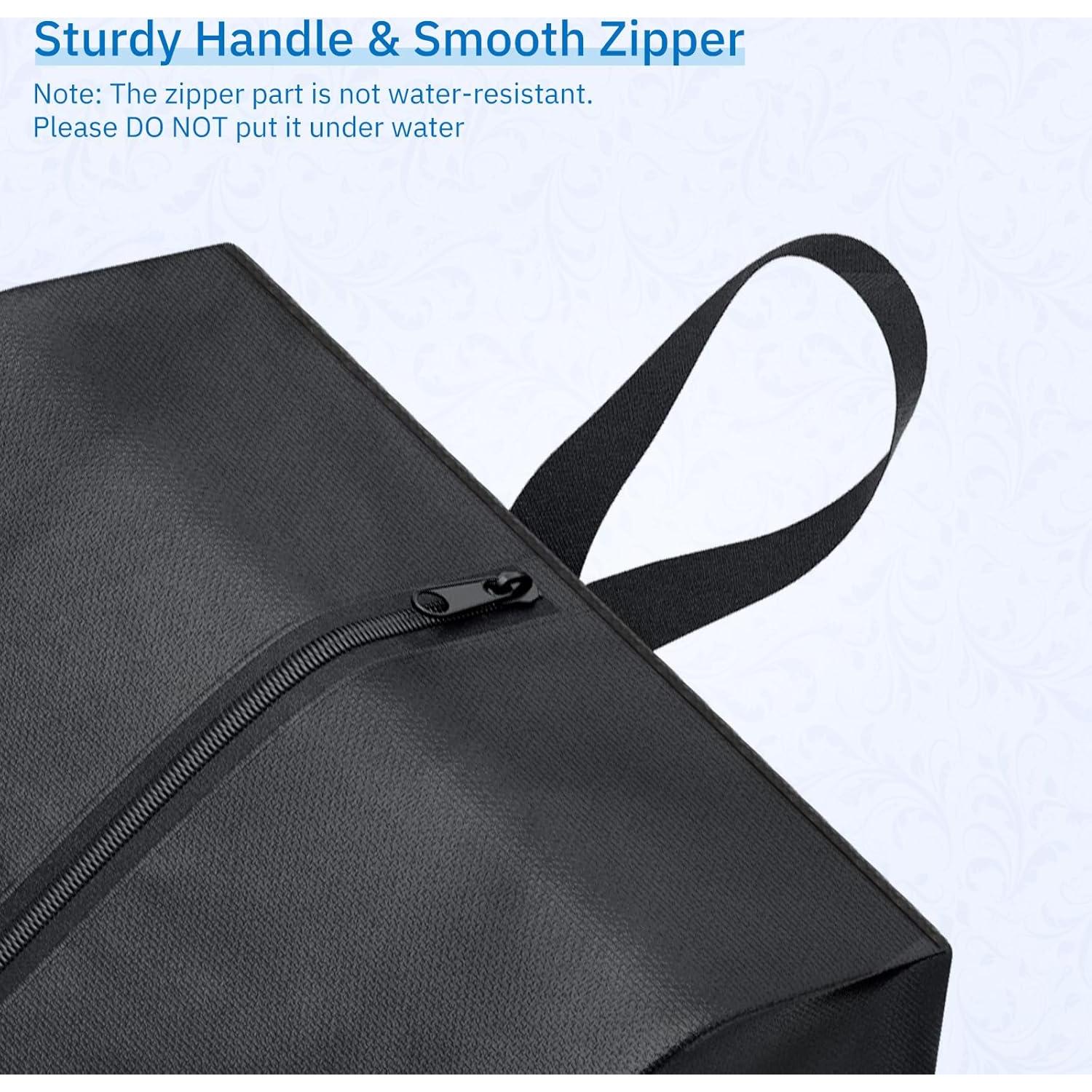 Bolsas de Zapatos de Viaje Misslo 4 Piezas Nylon Negro