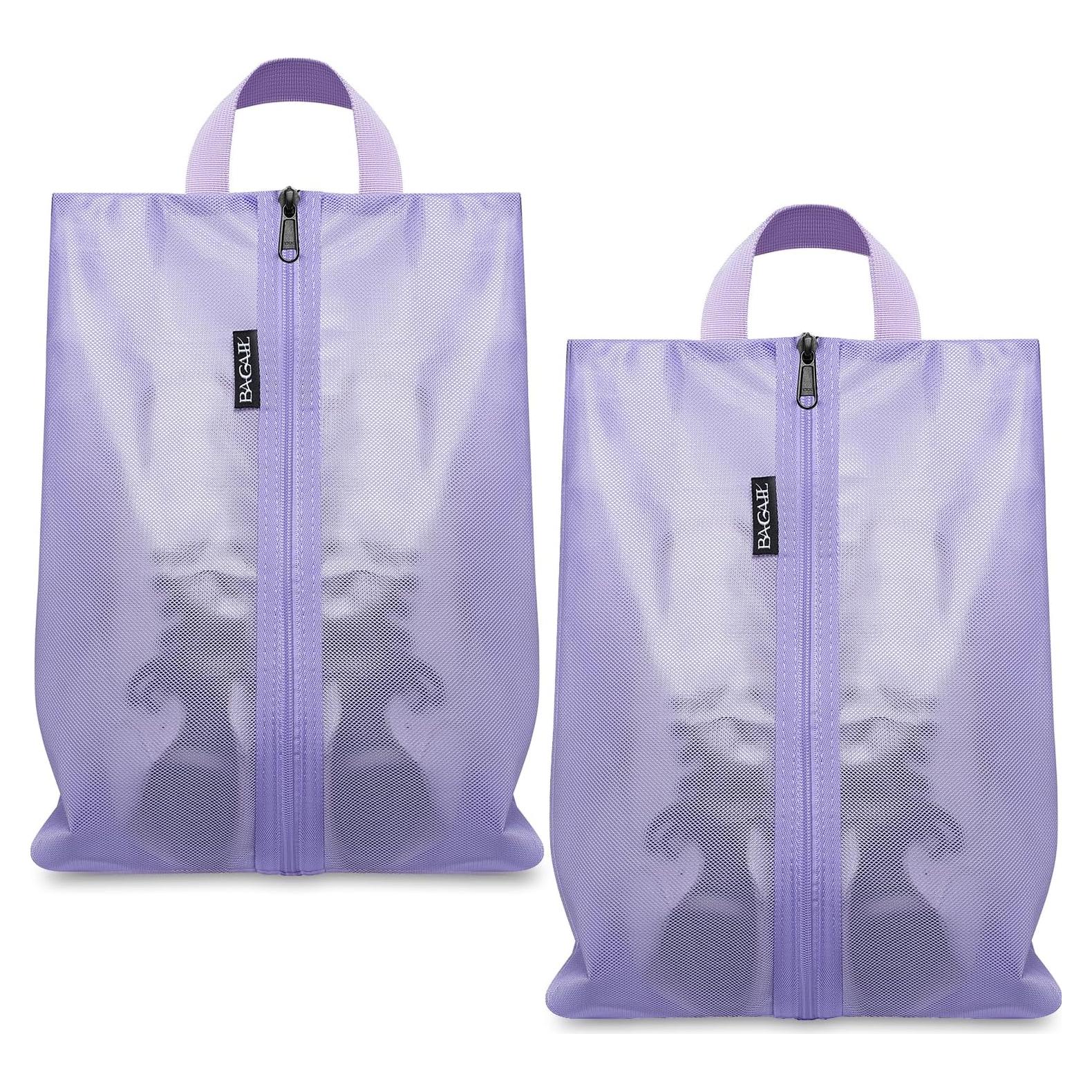 Bolsas de Zapatos Bagail para Viaje 43x25x13cm Lavanda 2pcs