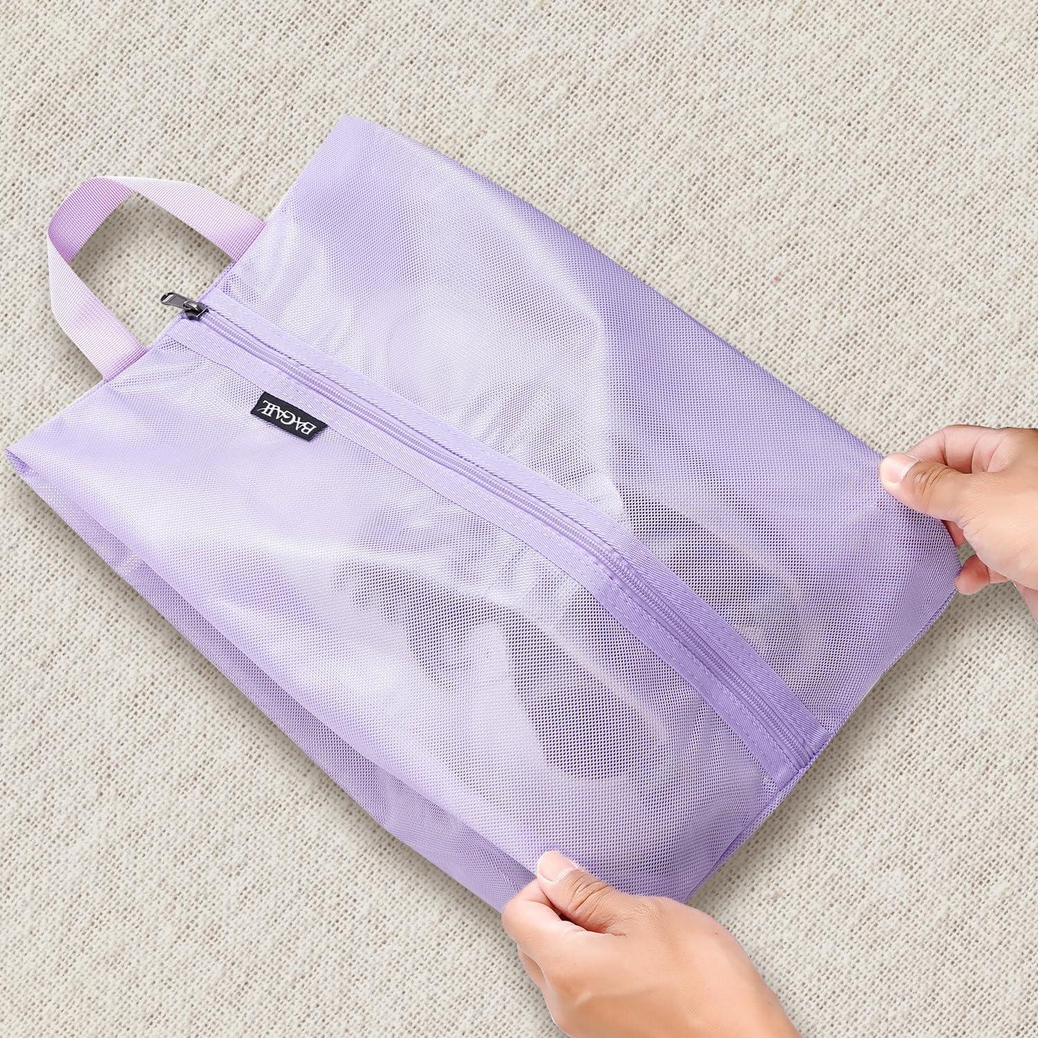 Bolsas de Zapatos Bagail para Viaje 43x25x13cm Lavanda 2pcs