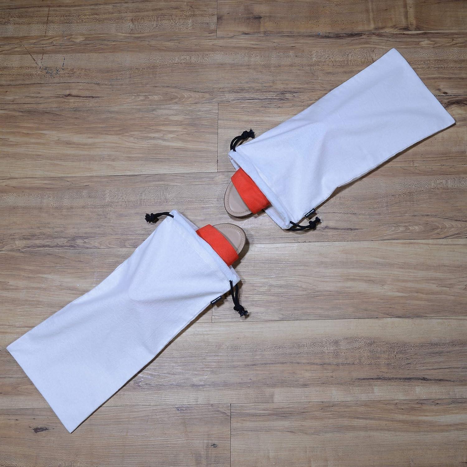 Bolsas de Tela ZENPAC para Zapatos Beige - Pack de 4