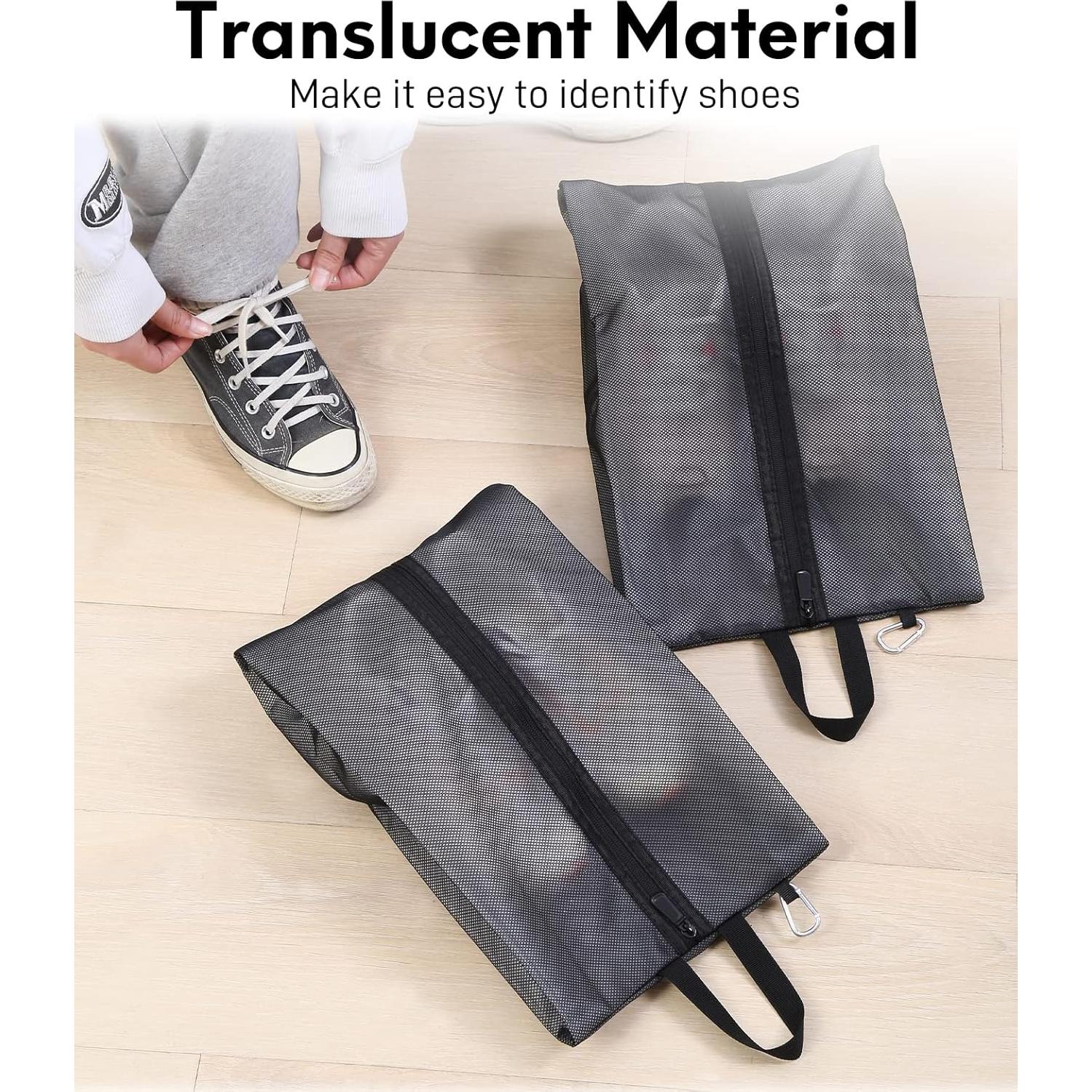 Paquete de 2 Bolsas Impermeables para Zapatos de Viaje Extra Grande