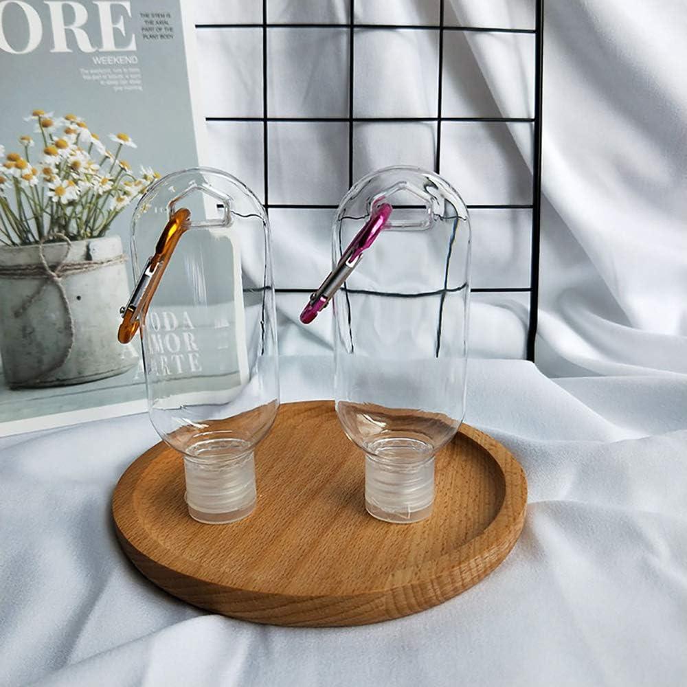 Botellas de Viaje Reutilizables 50ml Wangzi - 5 Pcs con Clip