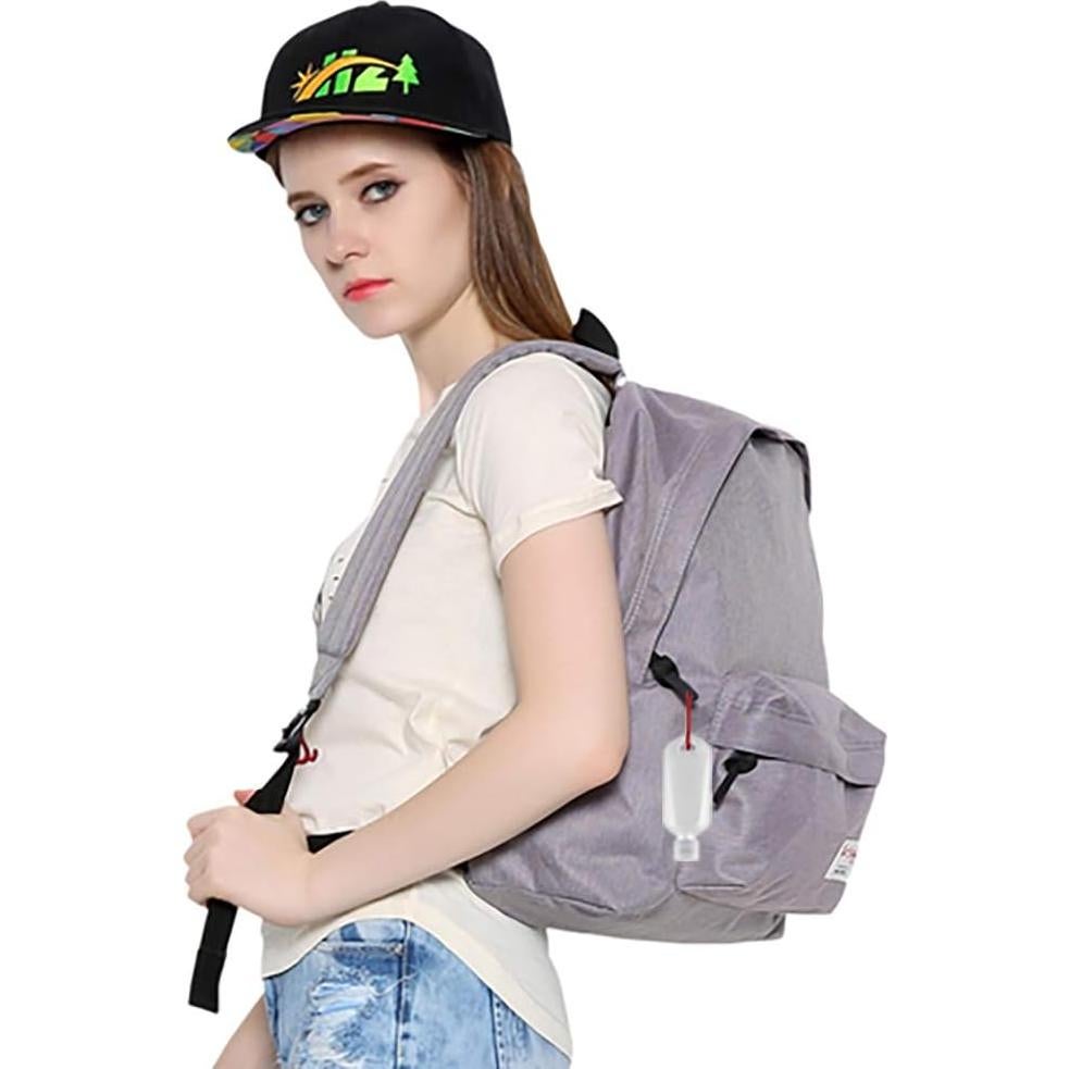 Botellas de Viaje Reutilizables 50ml Wangzi - 5 Pcs con Clip