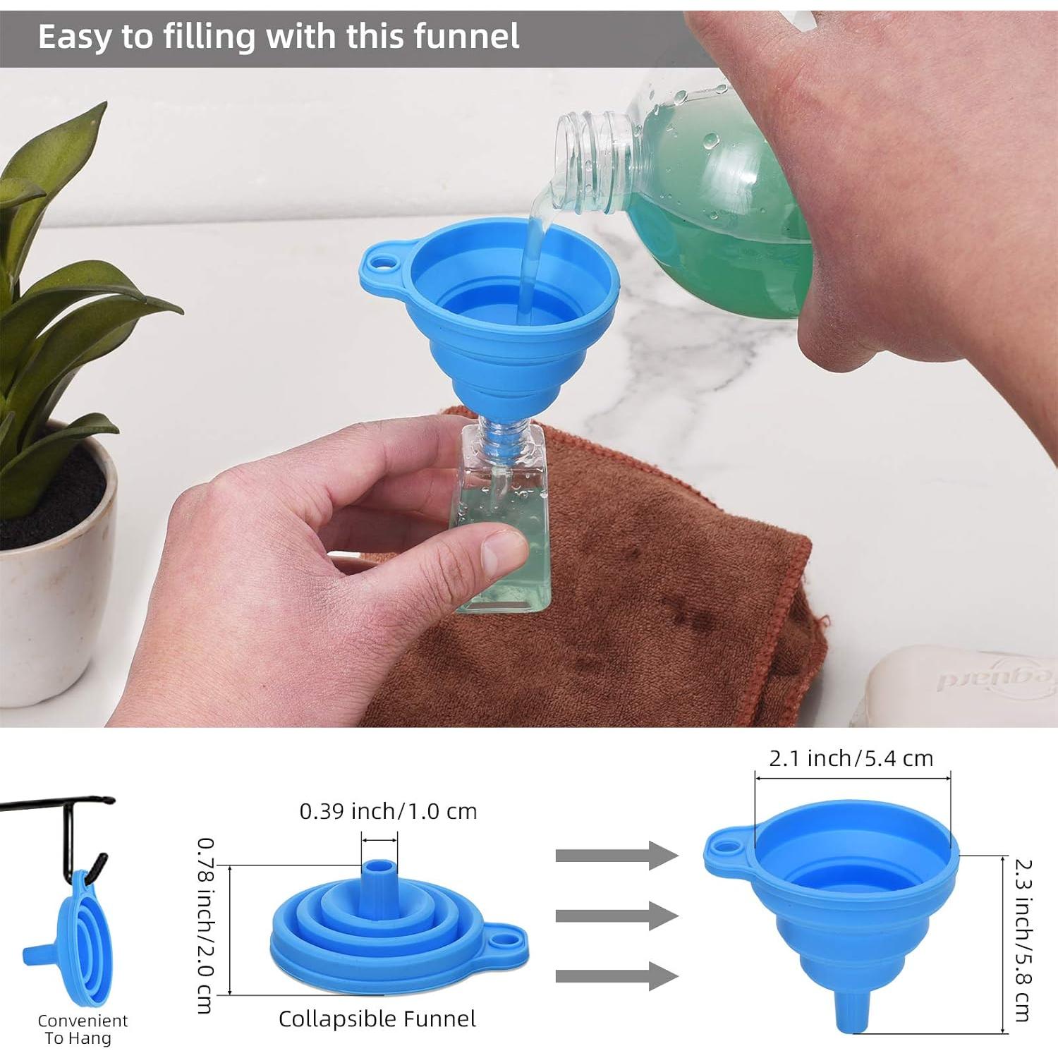 Porta Gel Antibacterial IACA 5 Pack Botellas 30ml Viaje