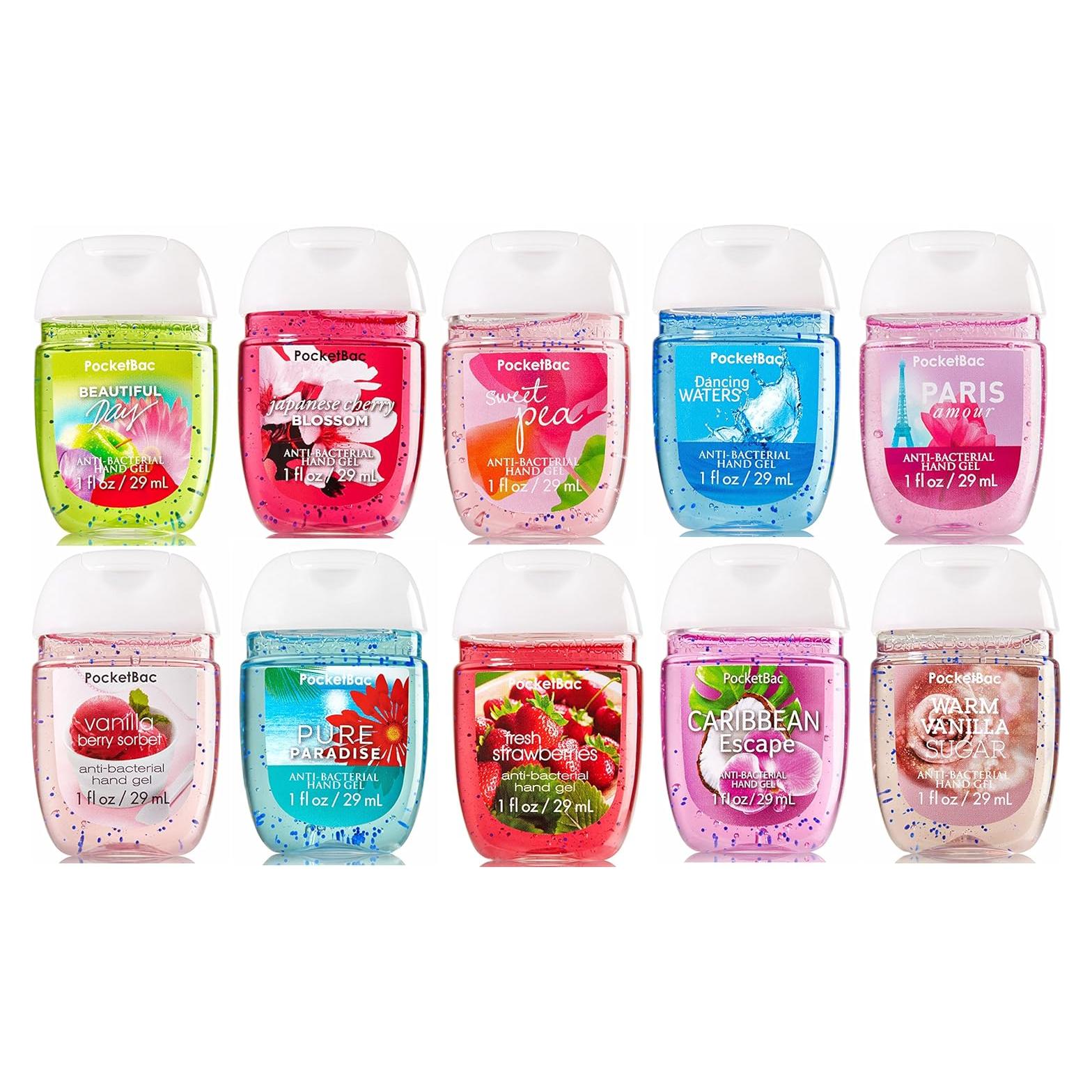 Desinfectante de Manos PocketBac Bath & Body Works 10 Piezas