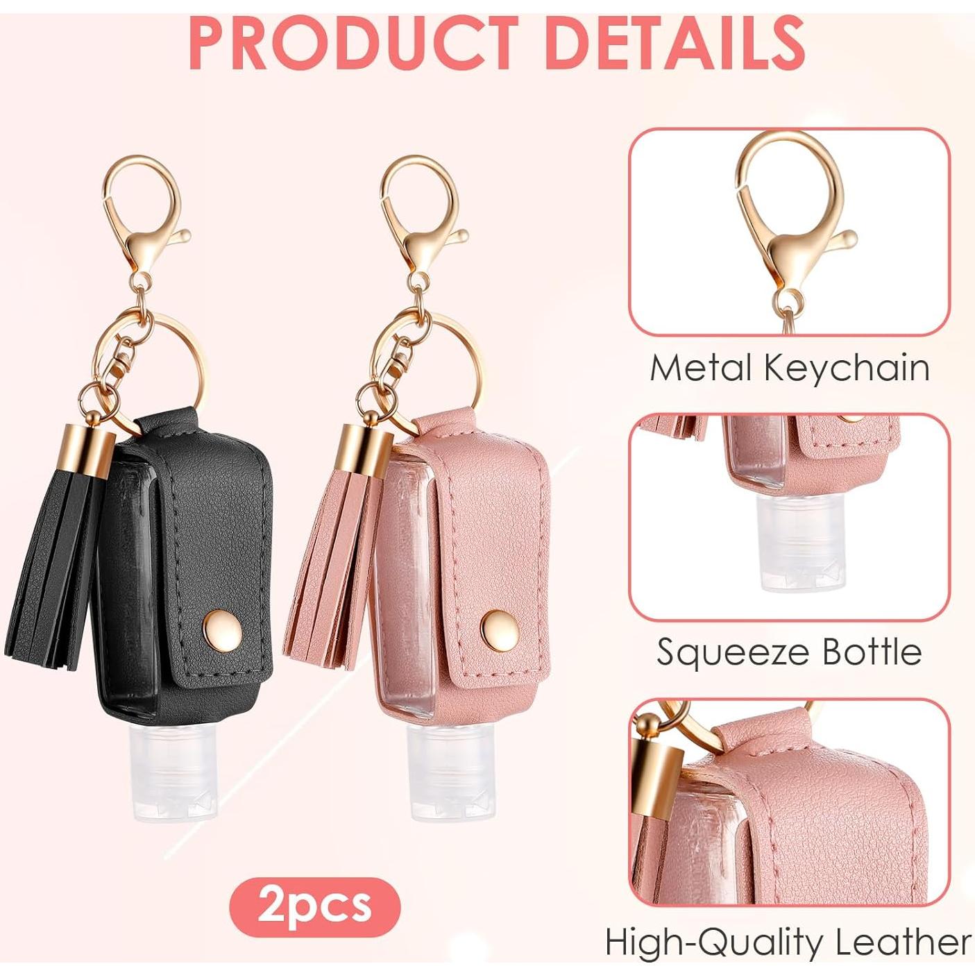 Soporte de Cuero para Desinfectante de Manos PEOVLVN 30ml