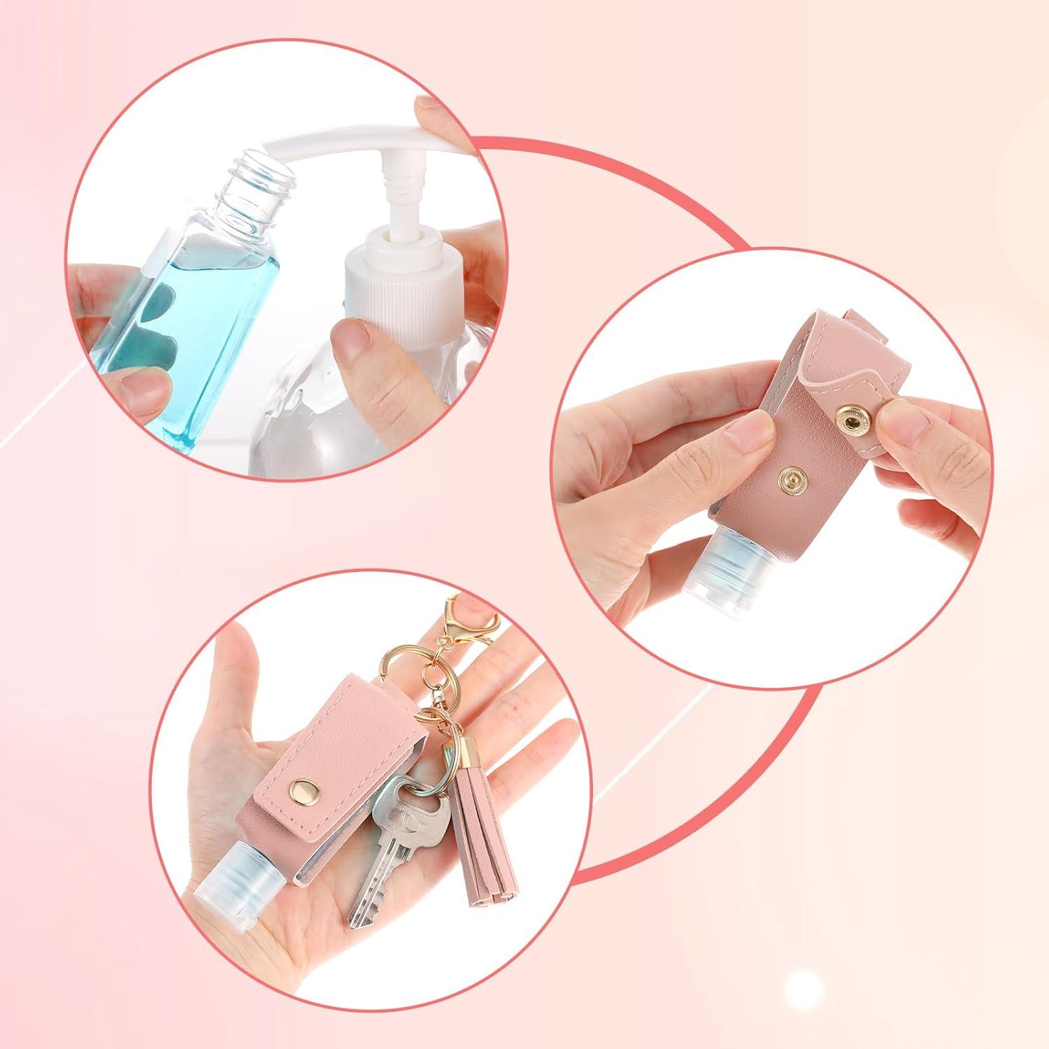 Soporte de Cuero para Desinfectante de Manos PEOVLVN 30ml