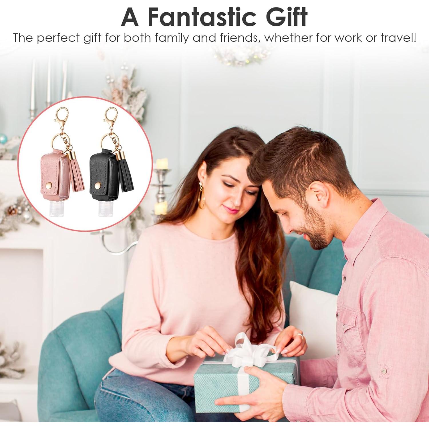 Soporte de Cuero para Desinfectante de Manos PEOVLVN 30ml