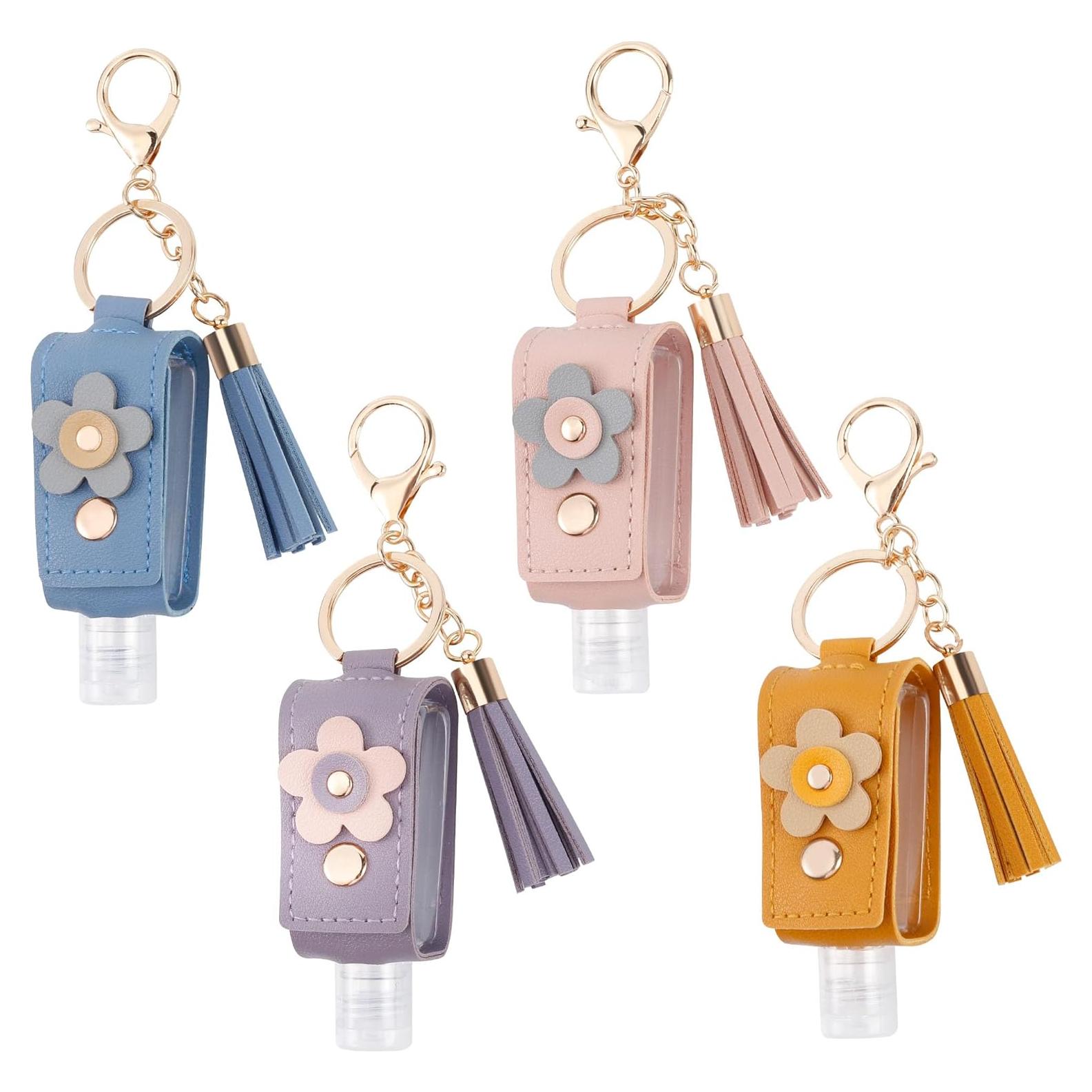 4 Llaveros Desinfectante de Manos 30ml GTILE - Colores Variados