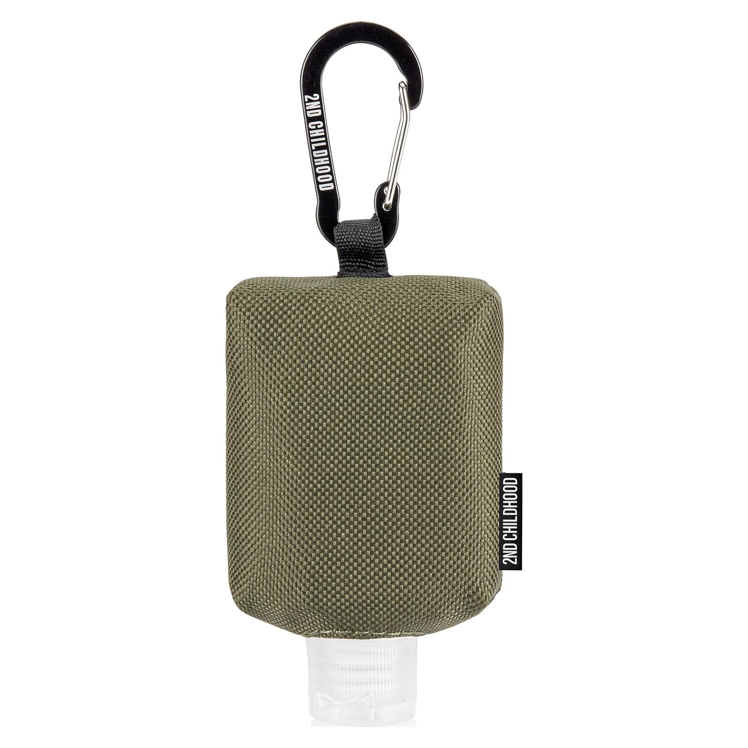 Soporte para desinfectante de manos con botella 60 ml - Oliva