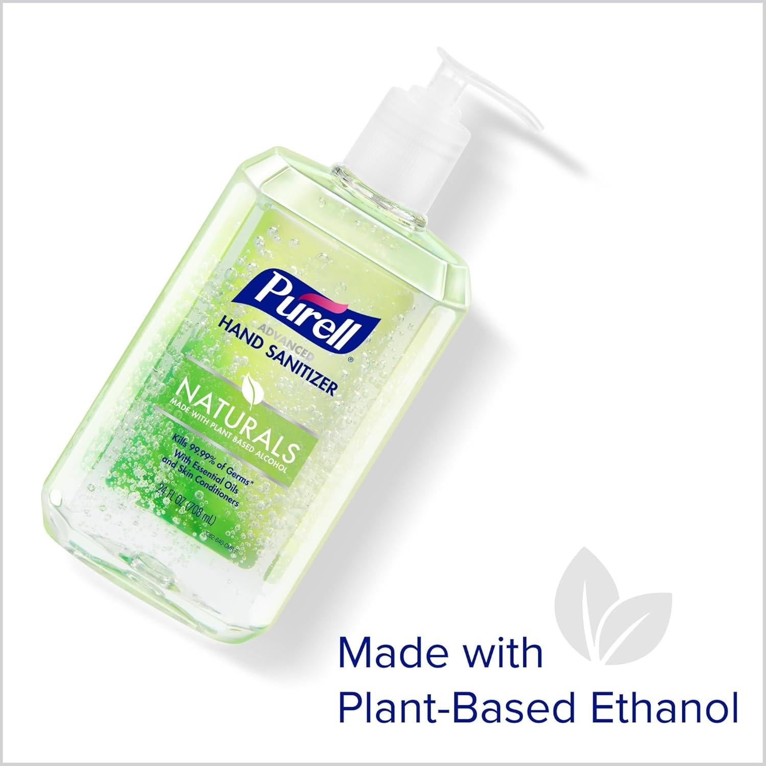 Kit Desinfectante de Manos PURELL Naturals 24 oz + 2 Botellas 59 ml