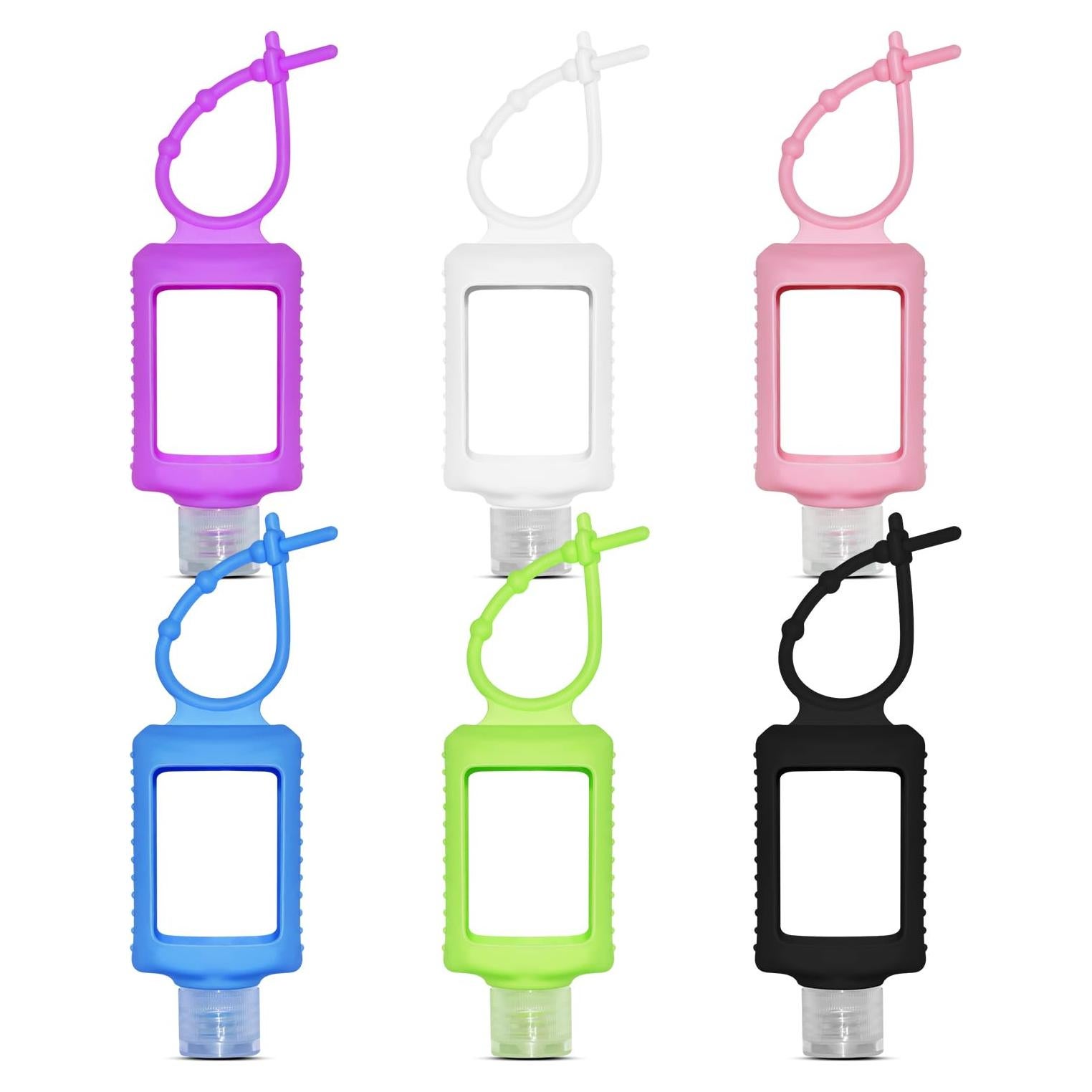 6 Botellas Vacías de Gel Antibacterial 60ml VHOPMORE Portátiles