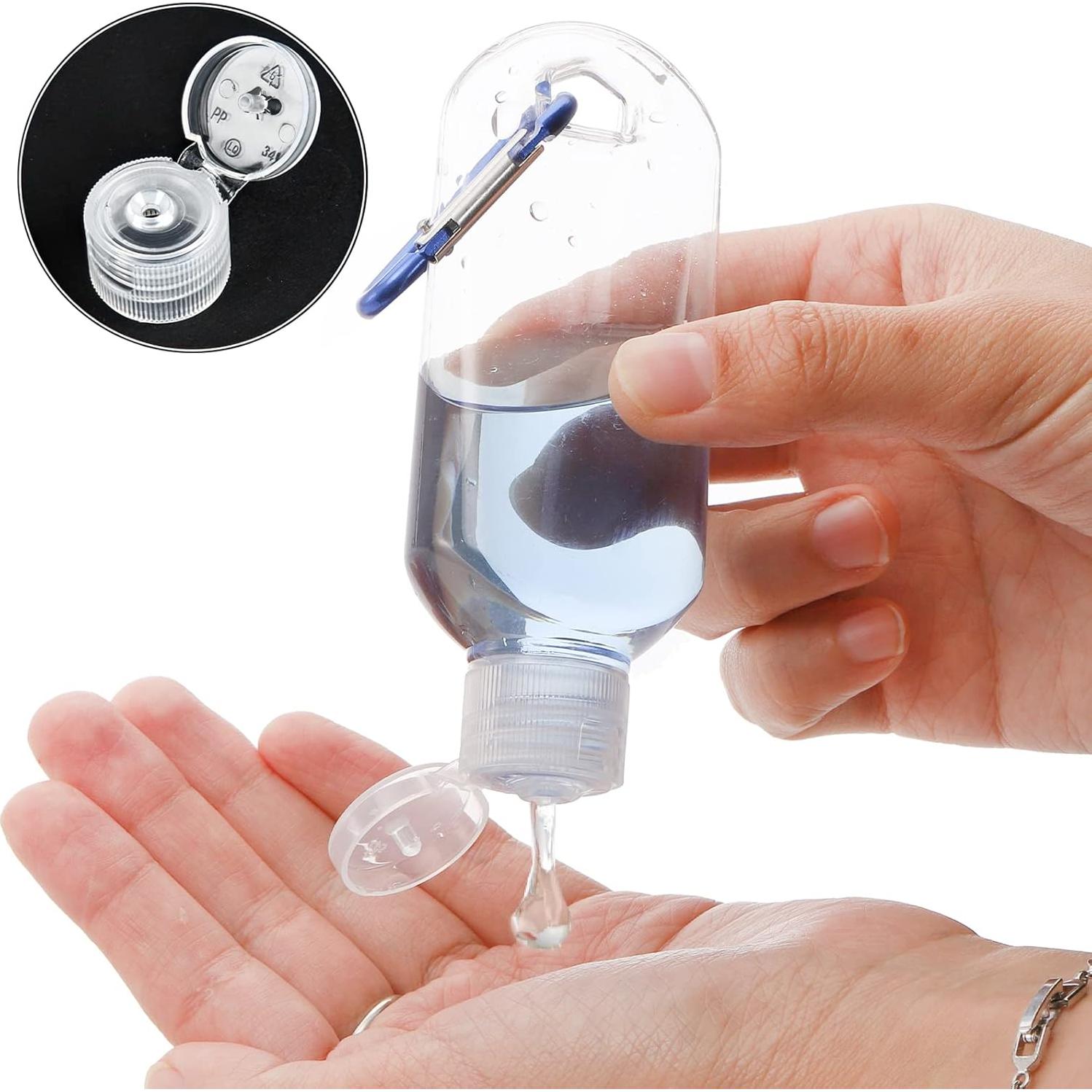 Kingrol 50 Botellas de Plástico Rellenables 60 ml para Viaje