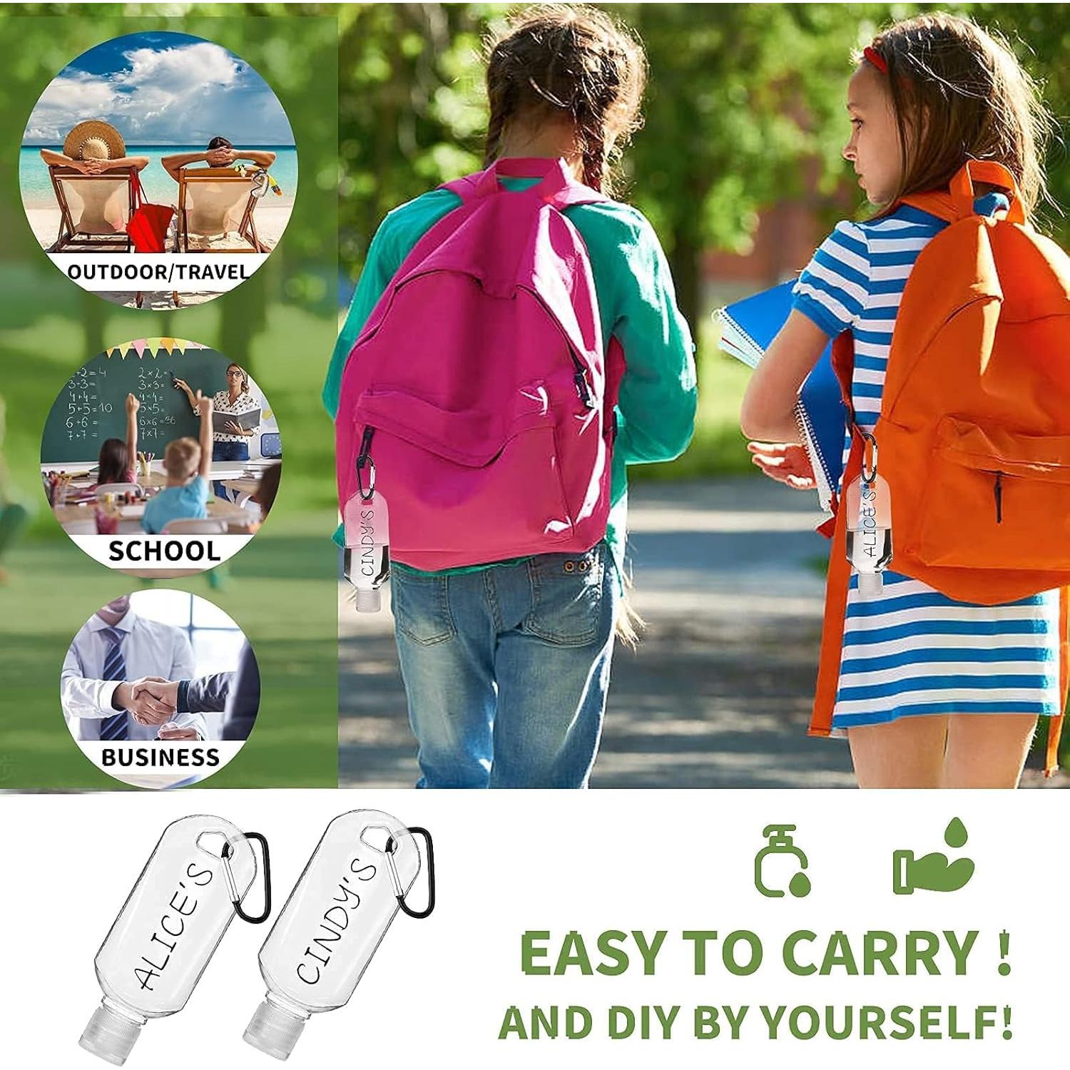 30 Botellas Vacías de Desinfectante Abodhu 60ml Portátiles