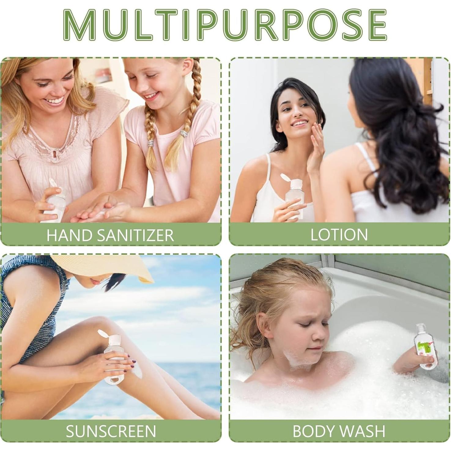 30 Botellas Vacías de Desinfectante Abodhu 60ml Portátiles