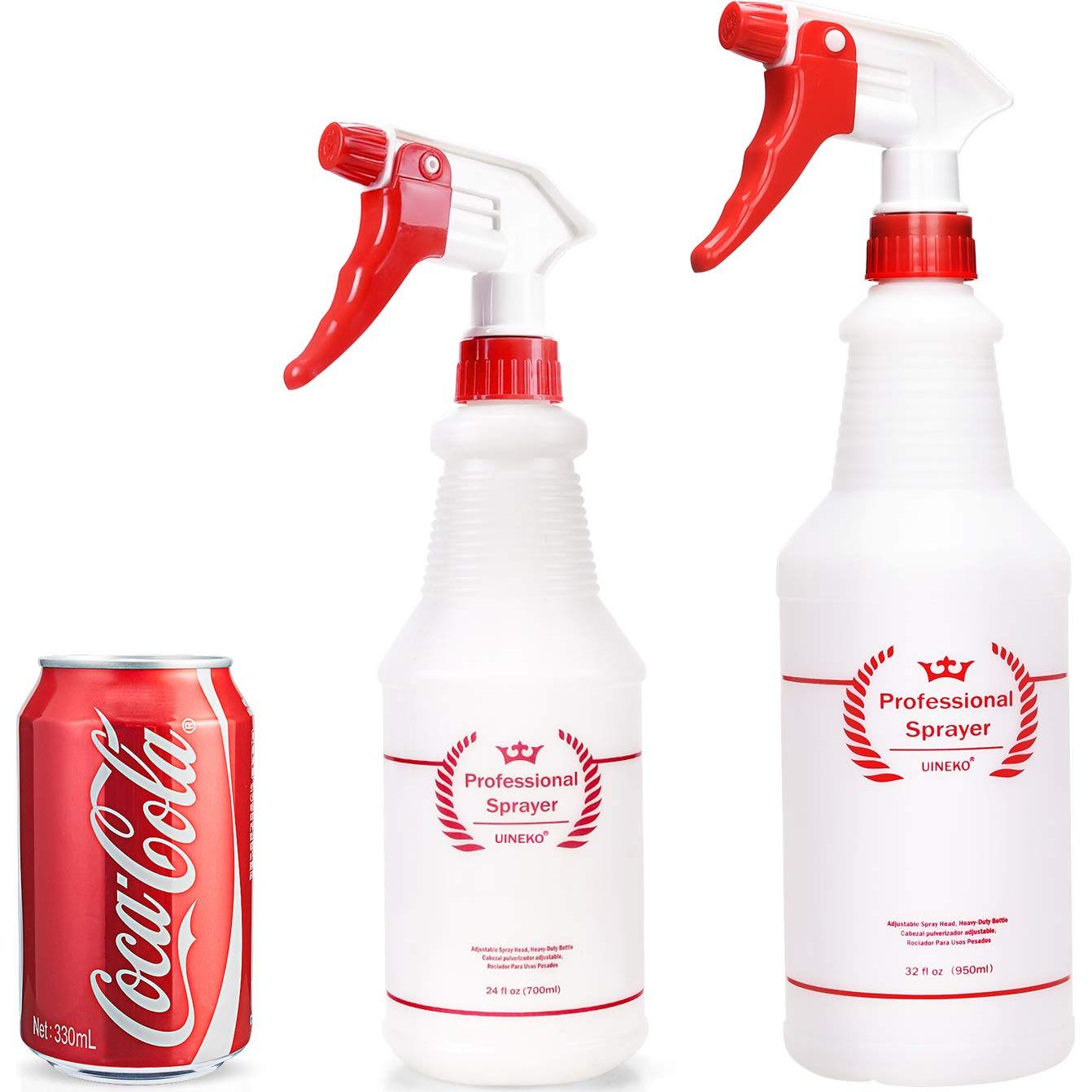 Botellas de Spray de Plástico Uineko 950 ml 4 Piezas Rojo