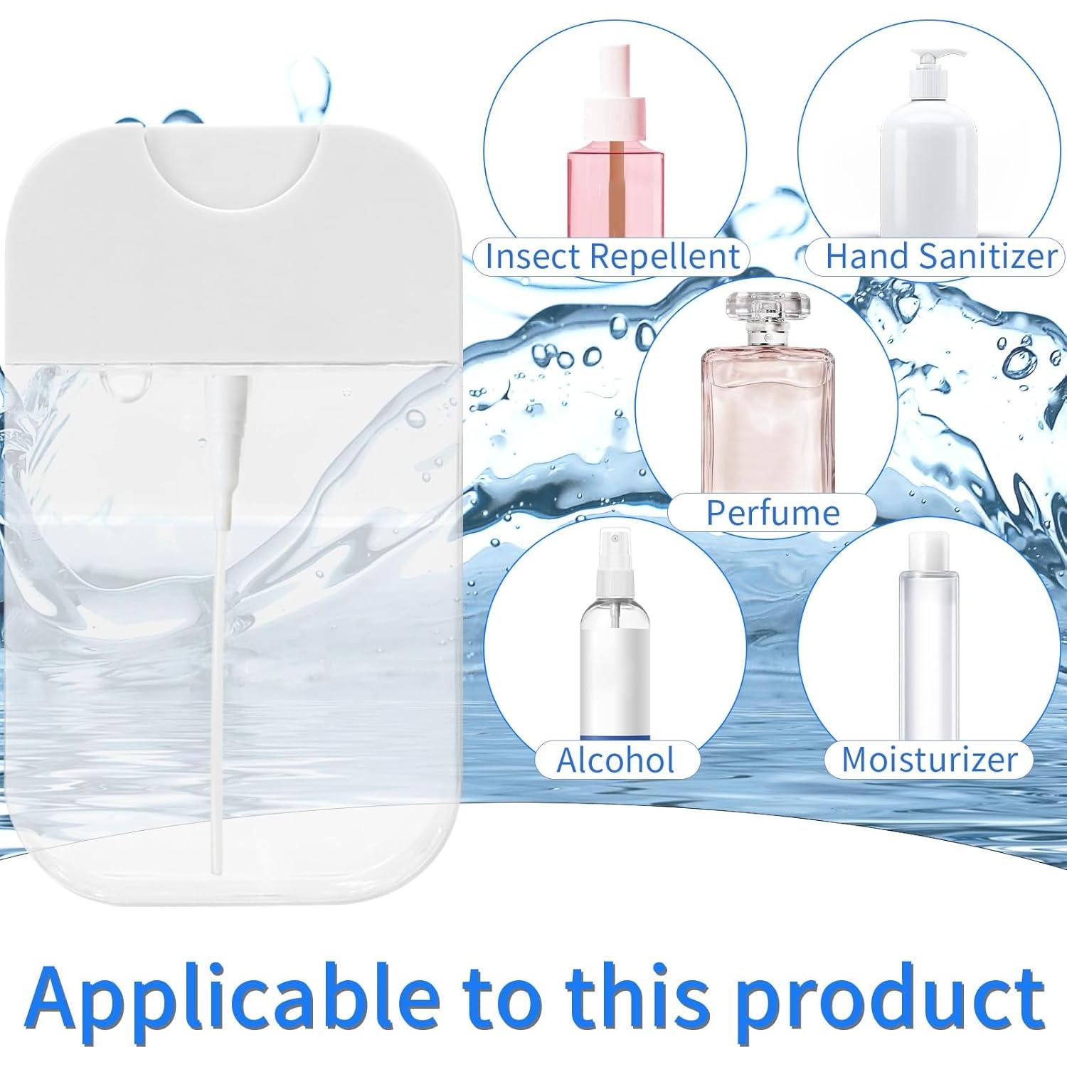 4 Botellas de Spray Rimoev 50 ml Transparentes Reutilizables