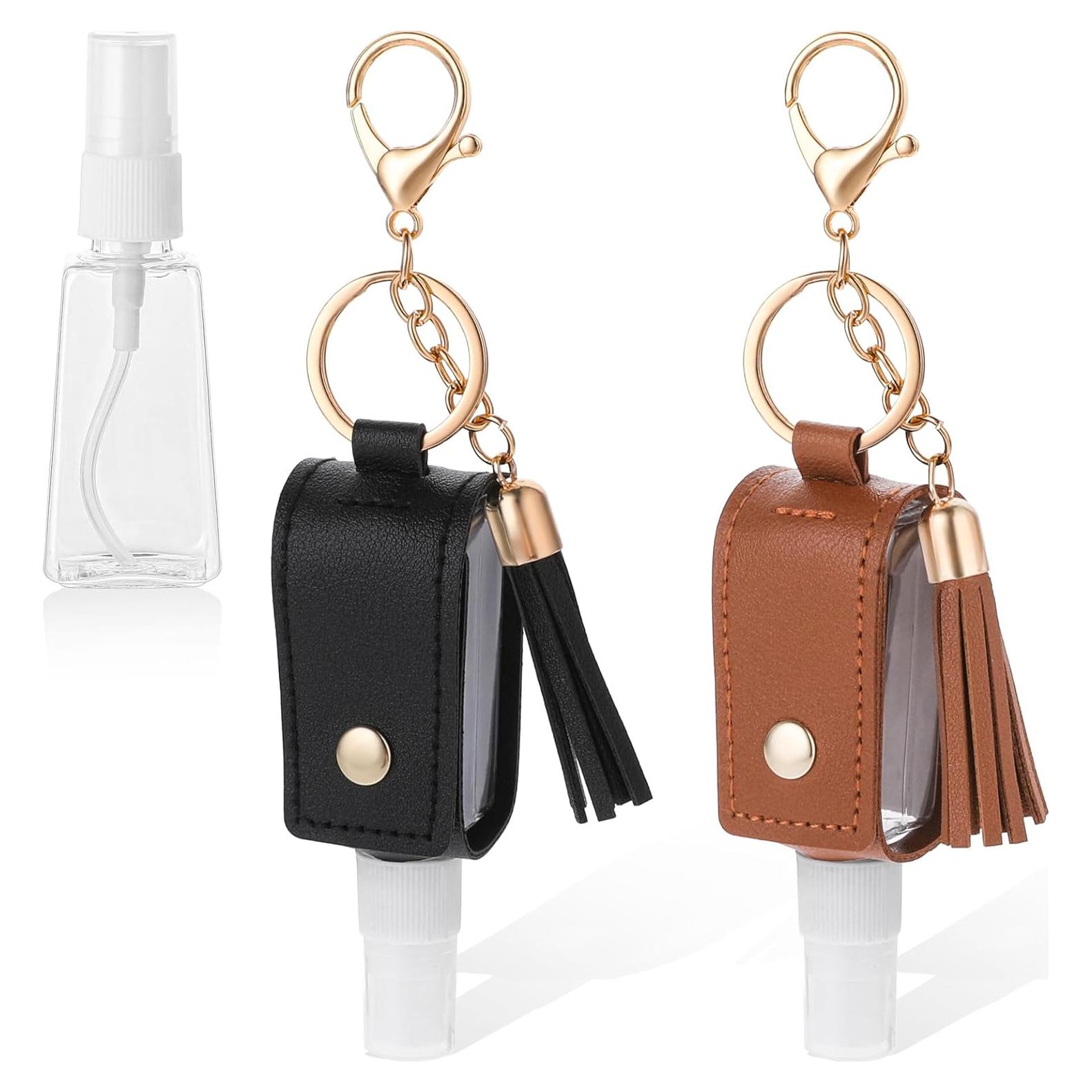 Soporte para Desinfectante de Manos Aiyorse 30ml 2 Pcs Negro Marrón