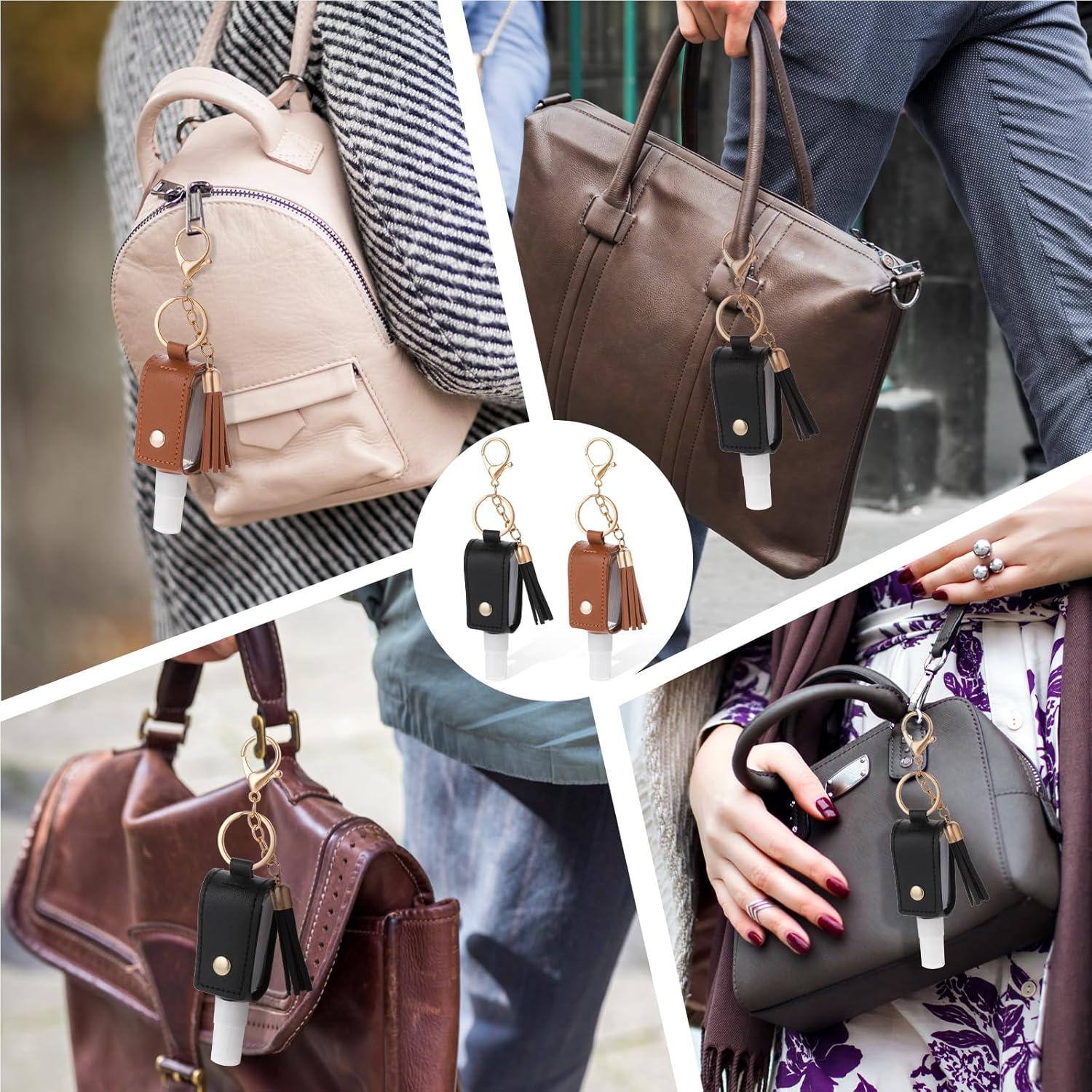 Soporte para Desinfectante de Manos Aiyorse 30ml 2 Pcs Negro Marrón