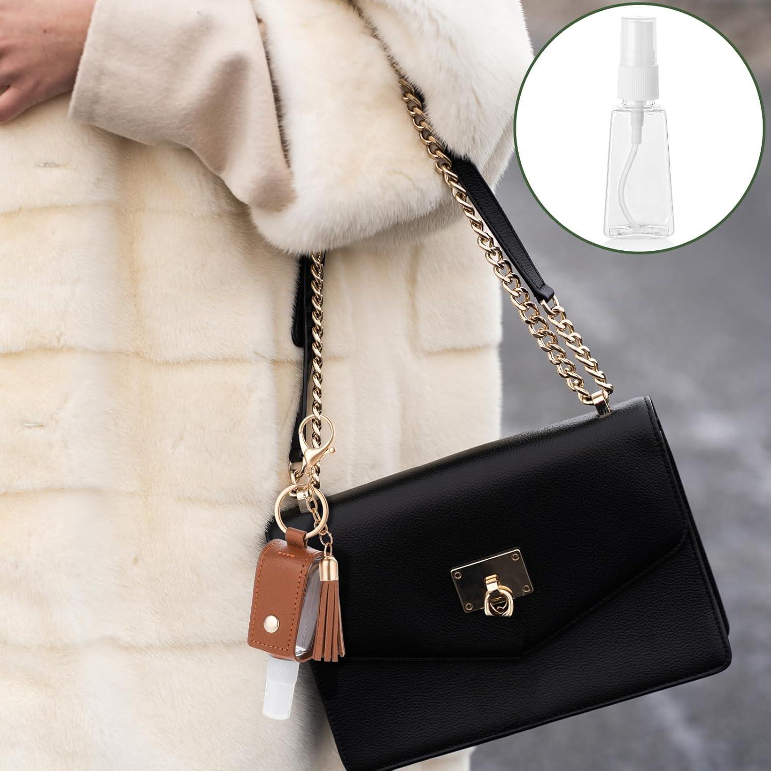 Soporte para Desinfectante de Manos Aiyorse 30ml 2 Pcs Negro Marrón