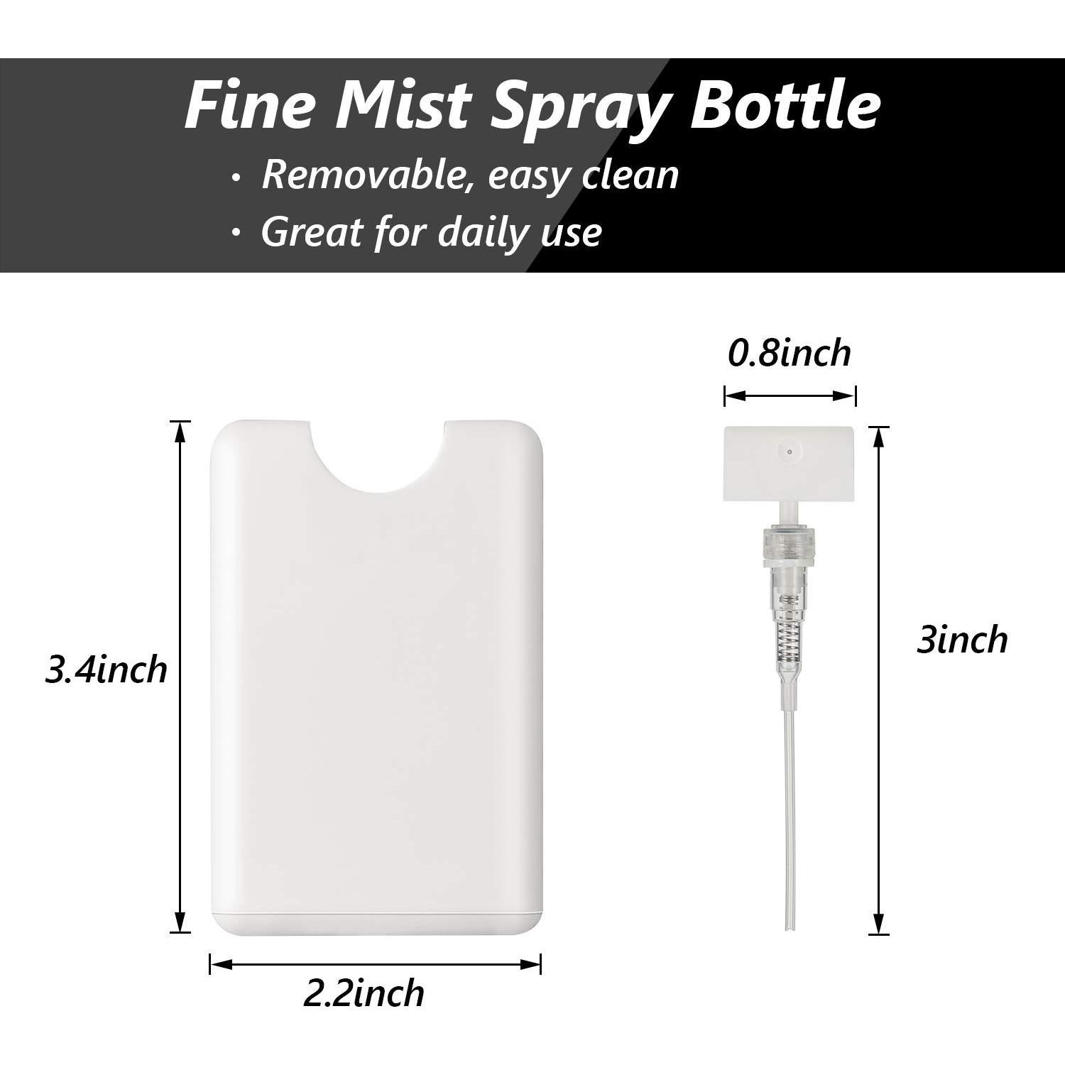 6 Botellas de Spray Rellenables 20 ml Patelai - Portátiles