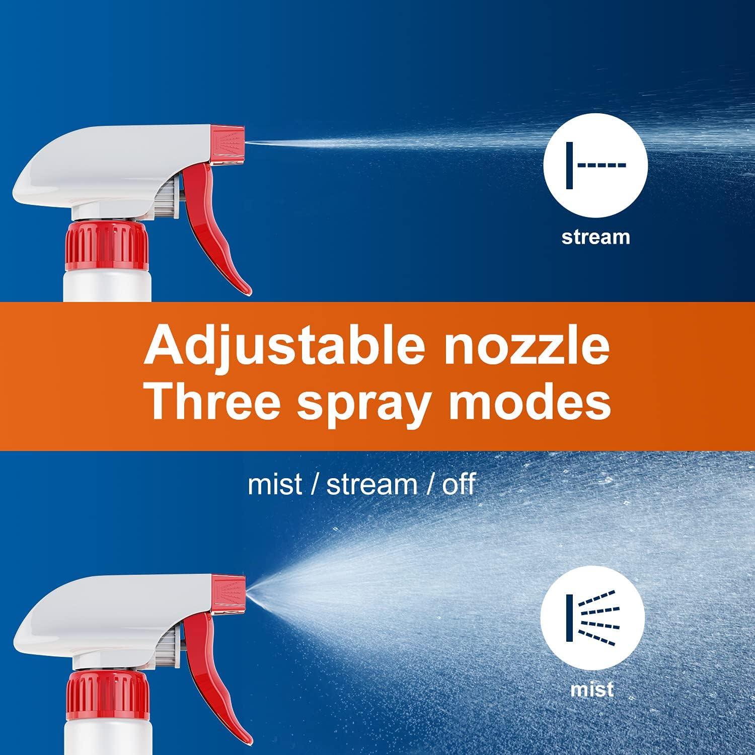 Botellas de Spray Veco 5 Pcs 473 ml Ajustables para Limpieza