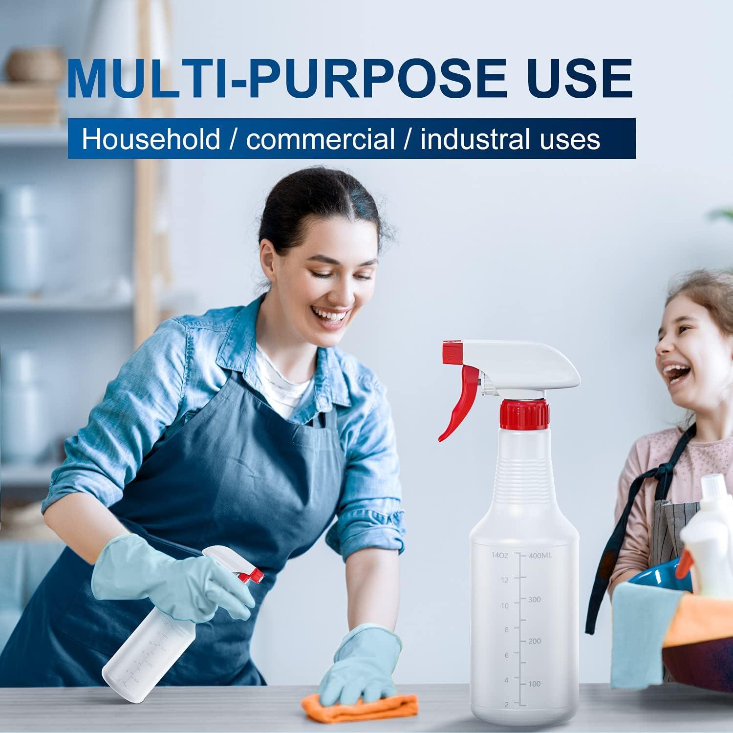 Botellas de Spray Veco 5 Pcs 473 ml Ajustables para Limpieza