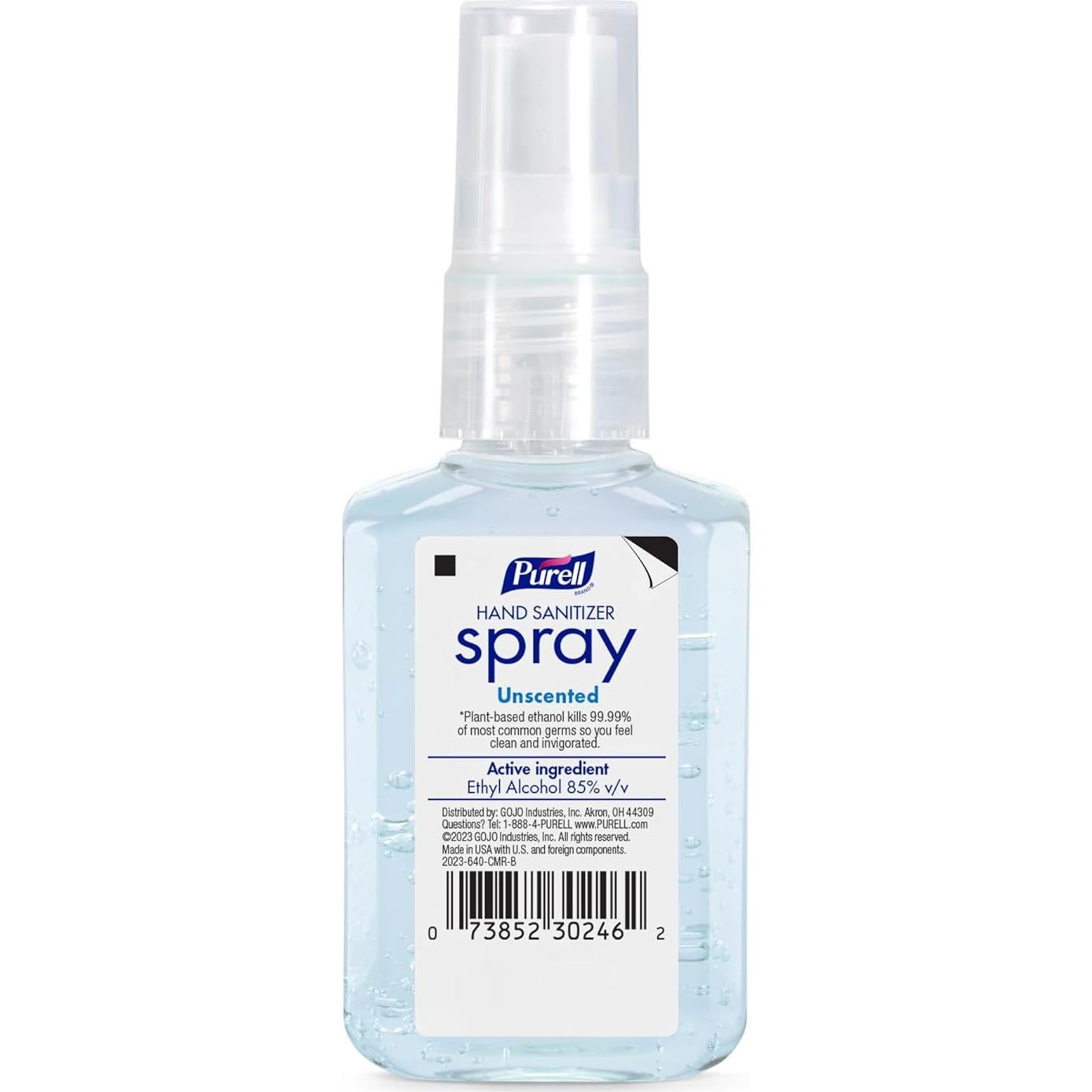 Spray Desinfectante de Manos PURELL Sin Fragancia 60 ml Pack 6