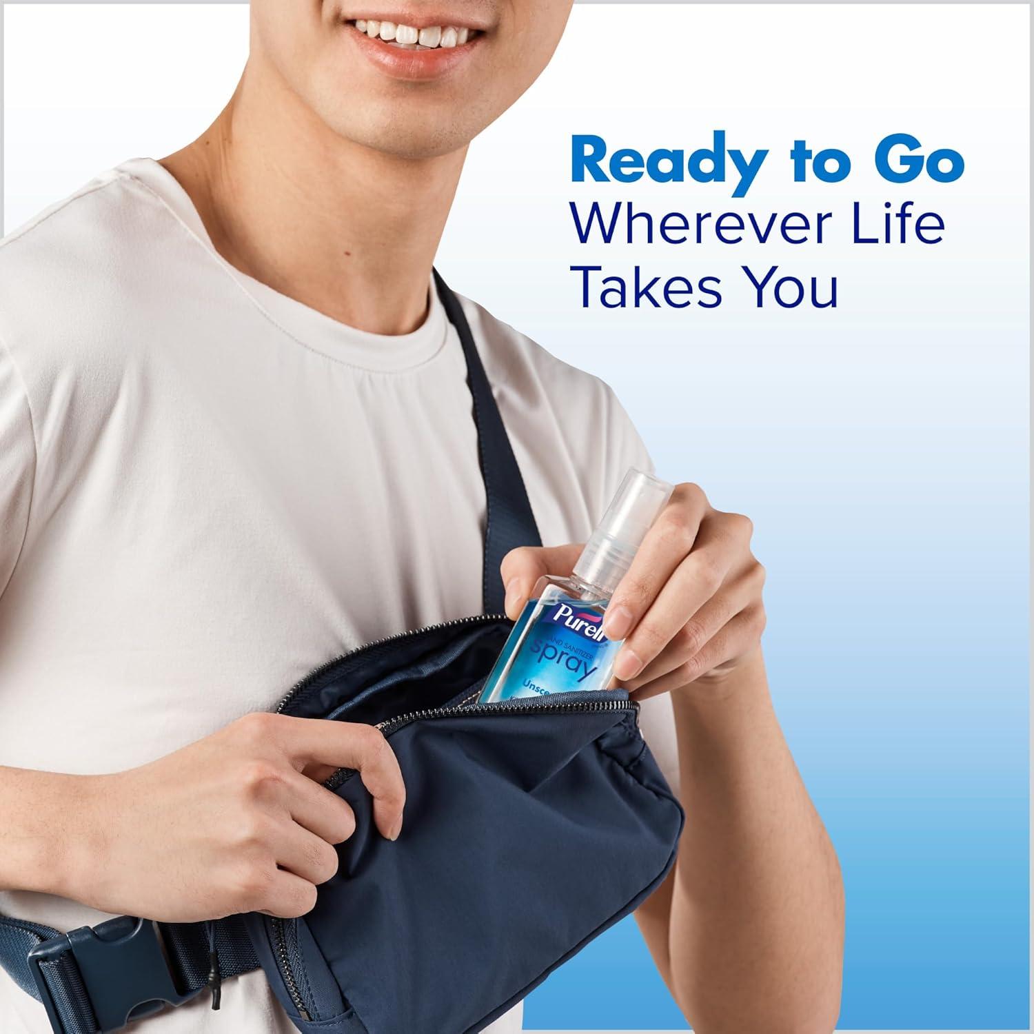 Spray Desinfectante de Manos PURELL Sin Fragancia 60 ml Pack 6