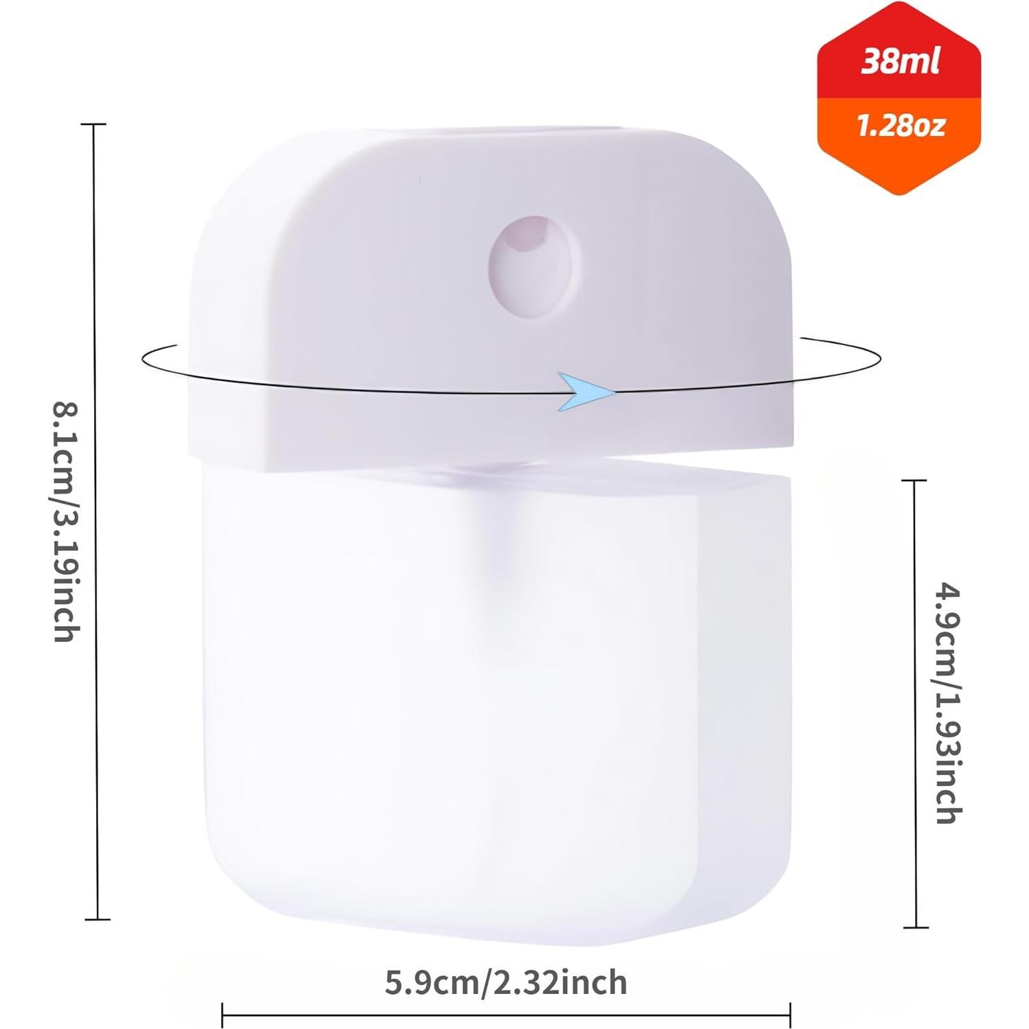 Botella de Spray Recargable QPCMV 38ml Aprobada por TSA
