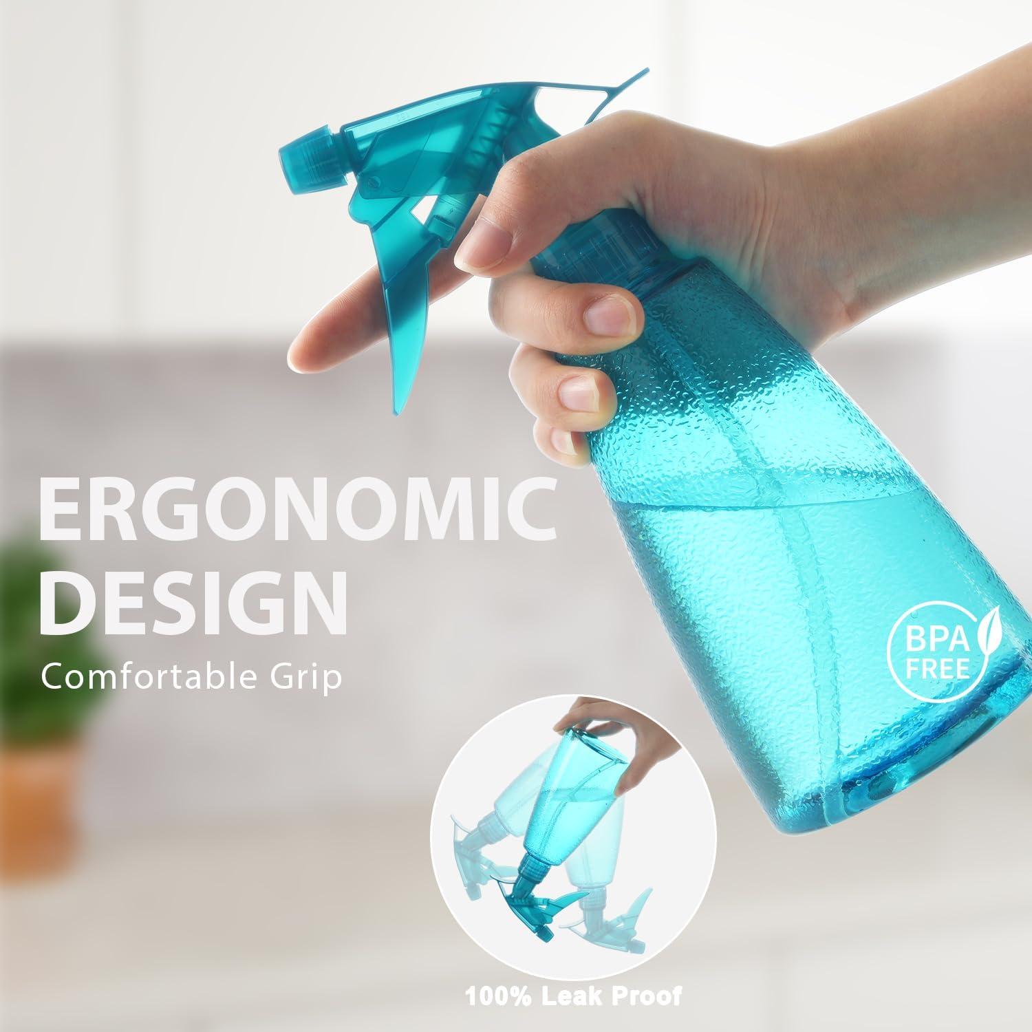 Botellas de Spray Bealee 3-Pack 473 ml A Prueba de Fugas