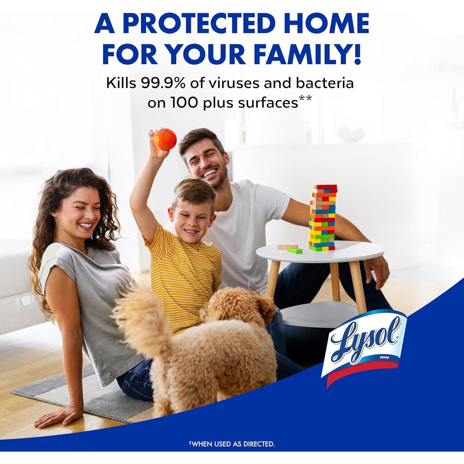 Aerosol Desinfectante Lysol 567 ml - Paquete de 2 - Lino Fresco